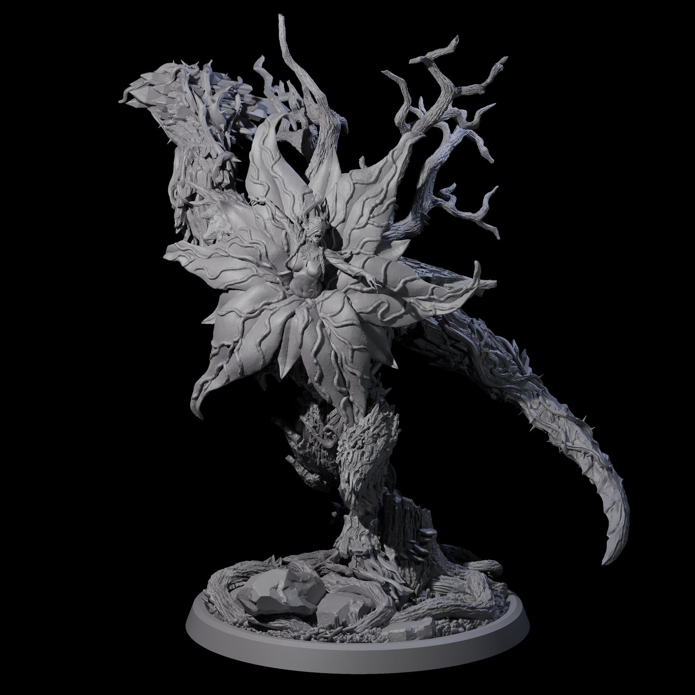 Blooming Bodythief Blossom D Miniature for Dungeons and Dragons, Pathfinder or other TTRPGs