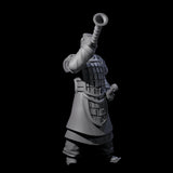 Blowing Chinese Musician Miniature for Dungeons and Dragons, Pathfinder or other TTRPGs
