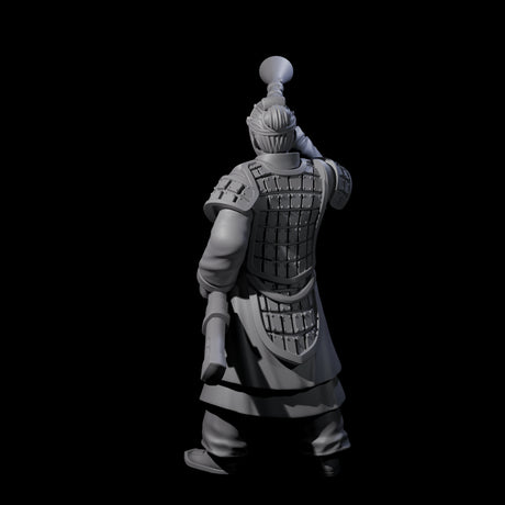 Blowing Chinese Musician Miniature for Dungeons and Dragons, Pathfinder or other TTRPGs
