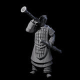 Blowing Chinese Musician Miniature for Dungeons and Dragons, Pathfinder or other TTRPGs