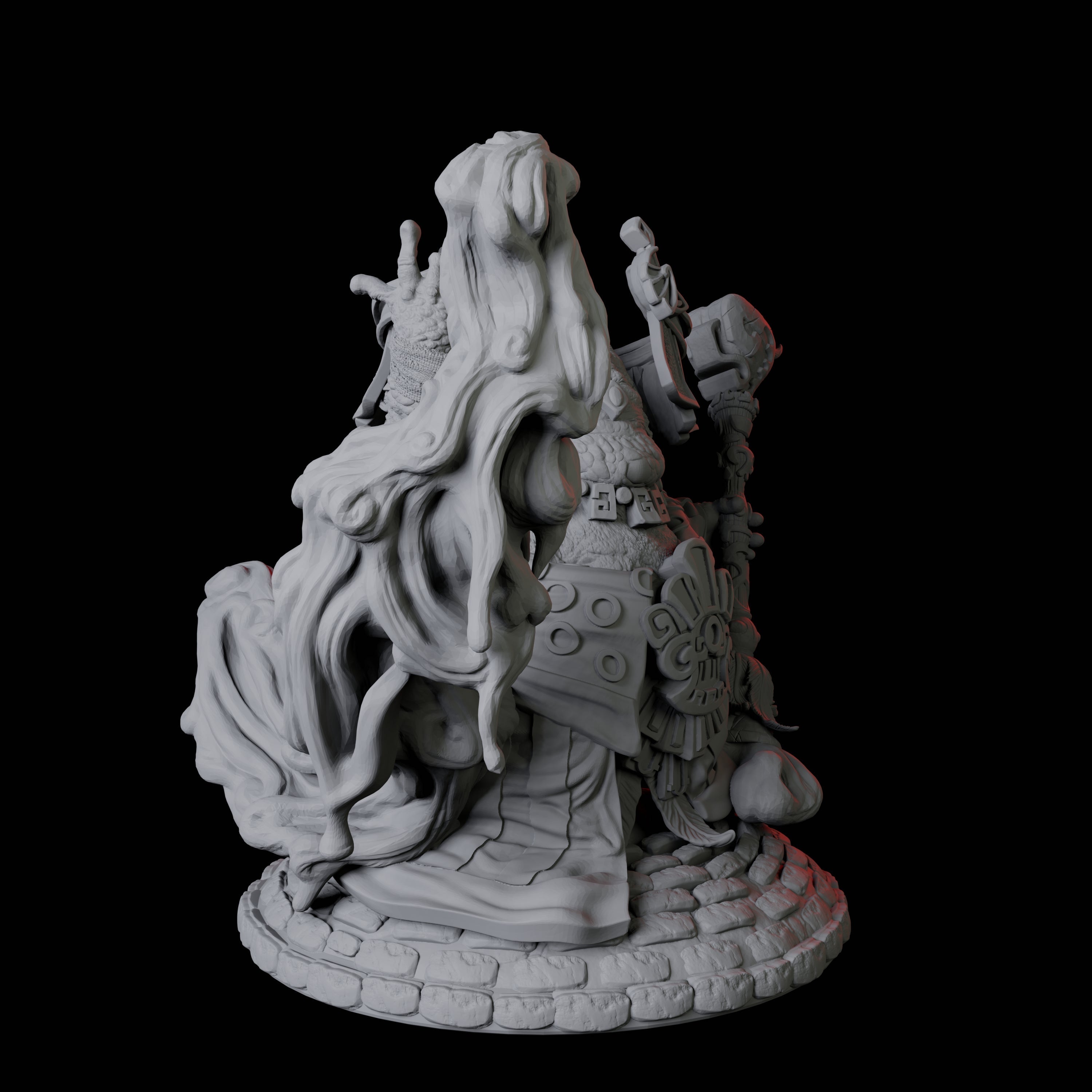 Boggard Priestess B Miniature for Dungeons and Dragons, Pathfinder or other TTRPGs