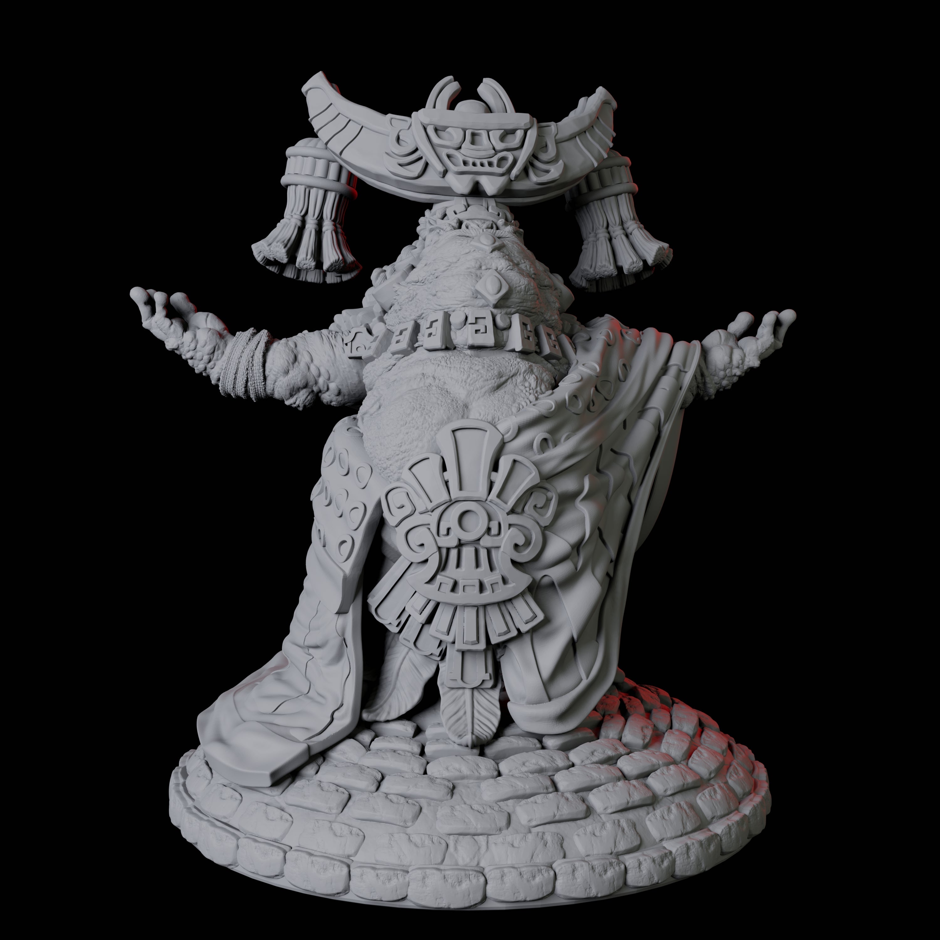 Boggard Priestess C Miniature for Dungeons and Dragons, Pathfinder or other TTRPGs