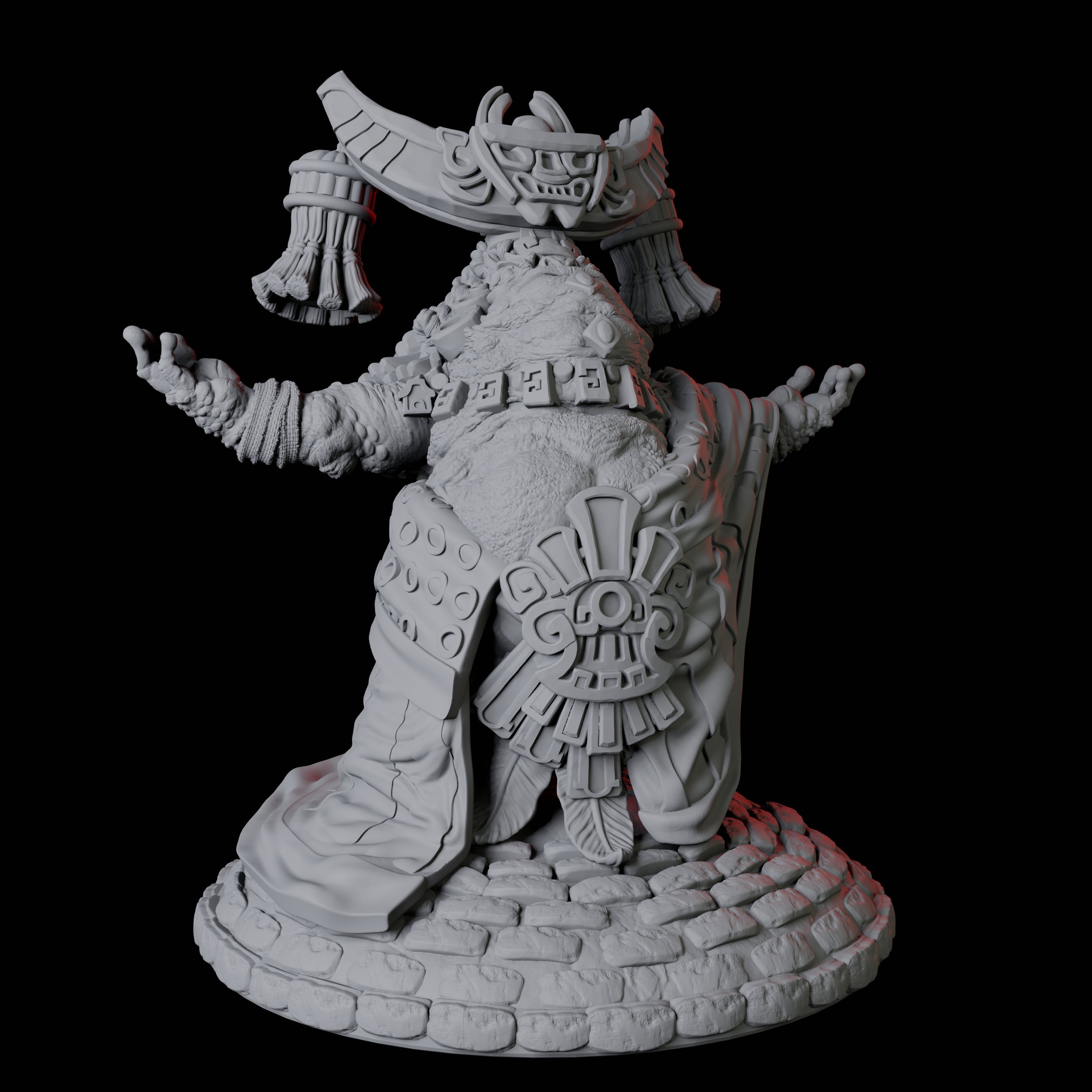 Boggard Priestess C Miniature for Dungeons and Dragons, Pathfinder or other TTRPGs