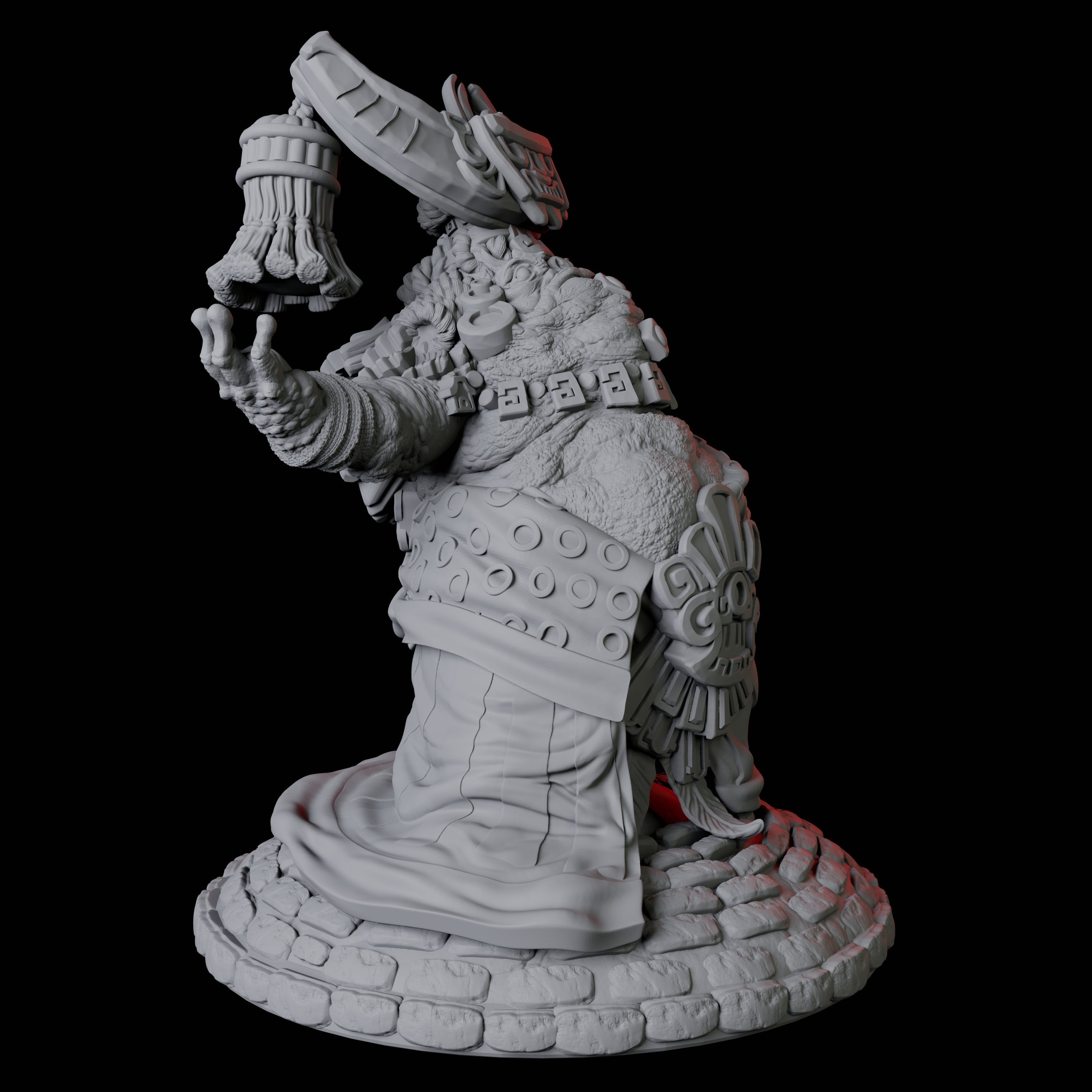 Boggard Priestess C Miniature for Dungeons and Dragons, Pathfinder or other TTRPGs