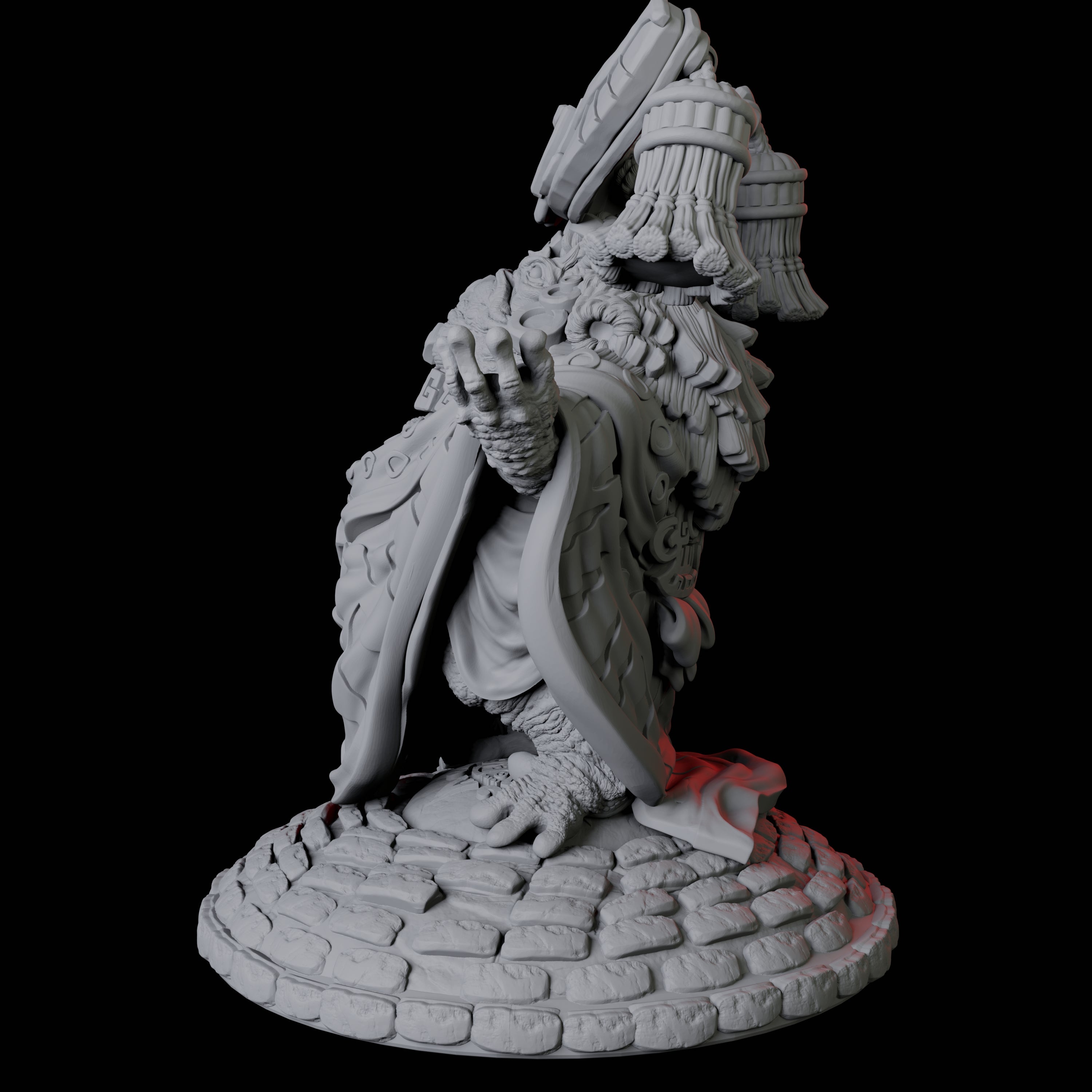 Boggard Priestess C Miniature for Dungeons and Dragons, Pathfinder or other TTRPGs