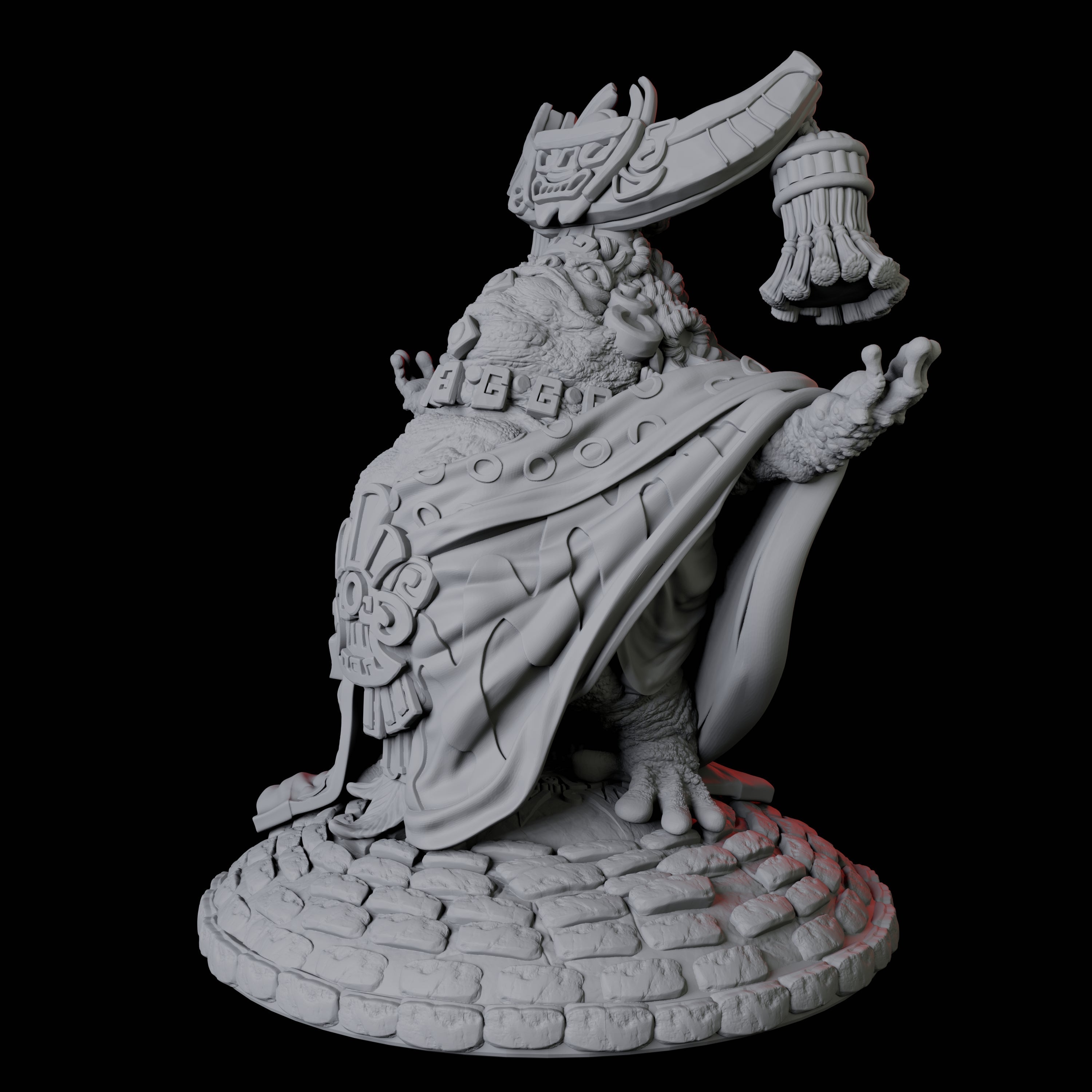 Boggard Priestess C Miniature for Dungeons and Dragons, Pathfinder or other TTRPGs