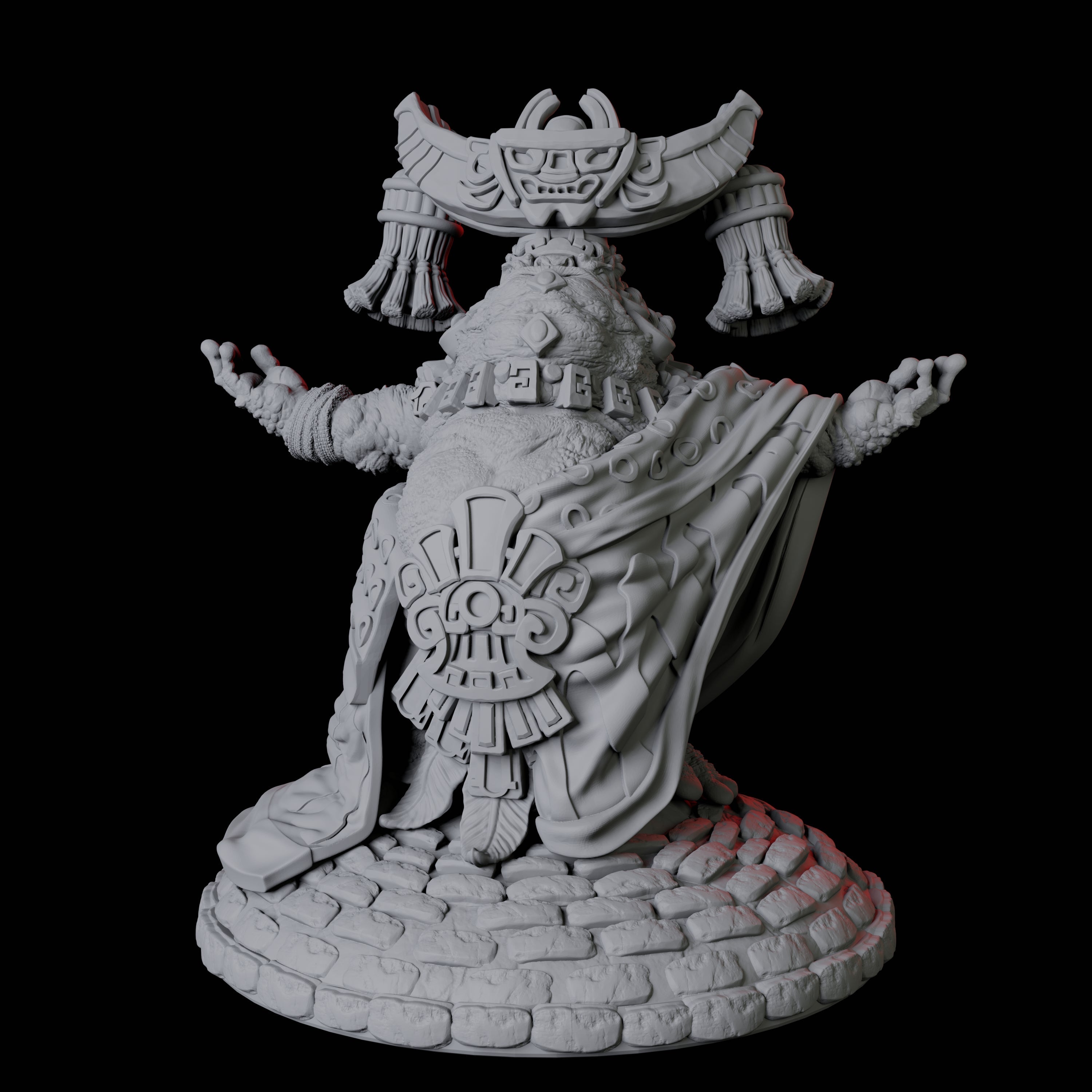 Boggard Priestess C Miniature for Dungeons and Dragons, Pathfinder or other TTRPGs