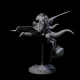 Boiling Lizardfolk Pteranodon Rider A Miniature for Dungeons and Dragons, Pathfinder or other TTRPGs