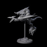Boiling Lizardfolk Pteranodon Rider A Miniature for Dungeons and Dragons, Pathfinder or other TTRPGs