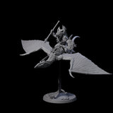 Boiling Lizardfolk Pteranodon Rider B Miniature for Dungeons and Dragons, Pathfinder or other TTRPGs