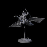 Boiling Lizardfolk Pteranodon Rider B Miniature for Dungeons and Dragons, Pathfinder or other TTRPGs
