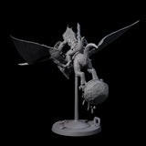 Boiling Lizardfolk Pteranodon Rider D Miniature for Dungeons and Dragons, Pathfinder or other TTRPGs