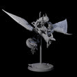Boiling Lizardfolk Pteranodon Rider D Miniature for Dungeons and Dragons, Pathfinder or other TTRPGs