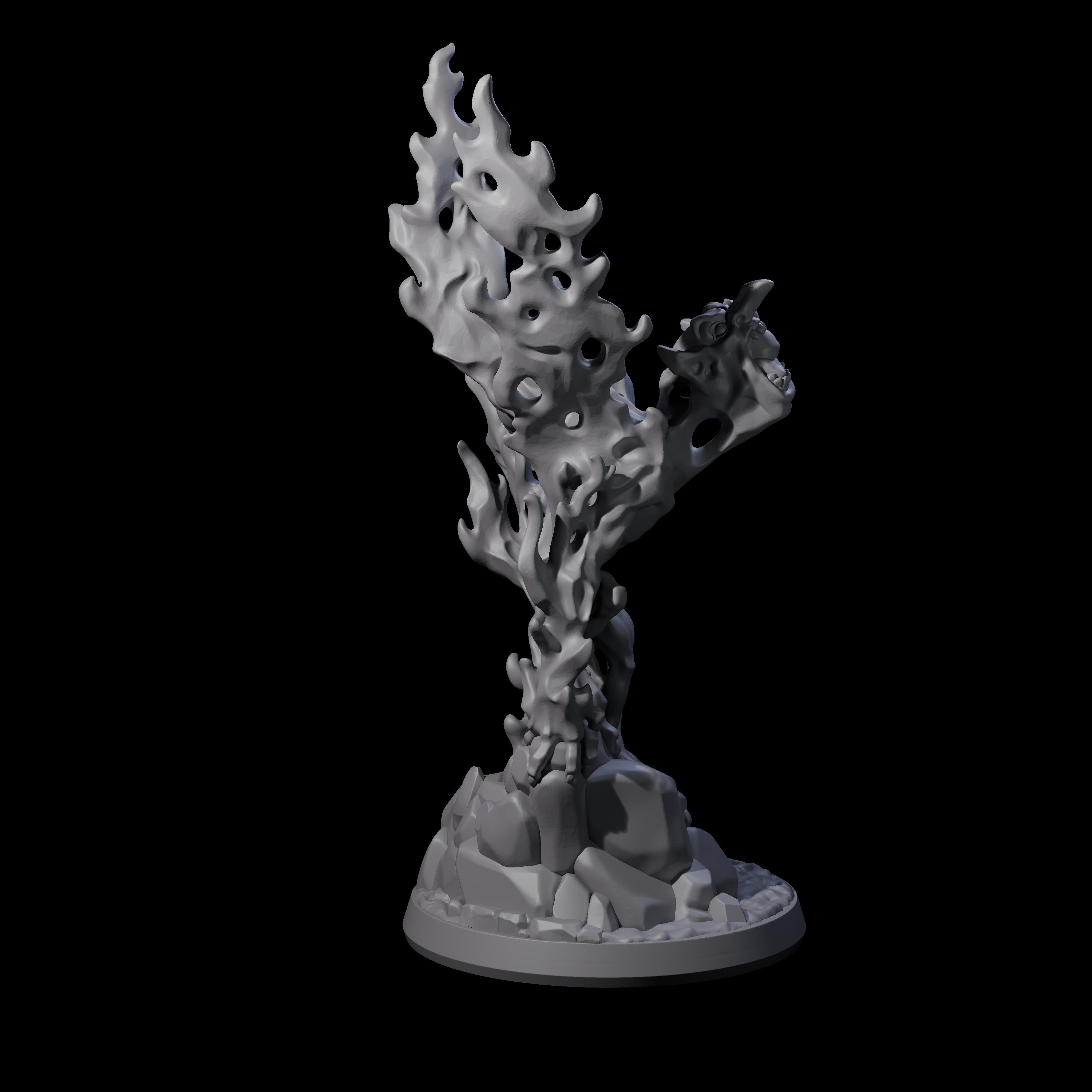 Boiling Magma Mephit Miniature for Dungeons and Dragons, Pathfinder or other TTRPGs