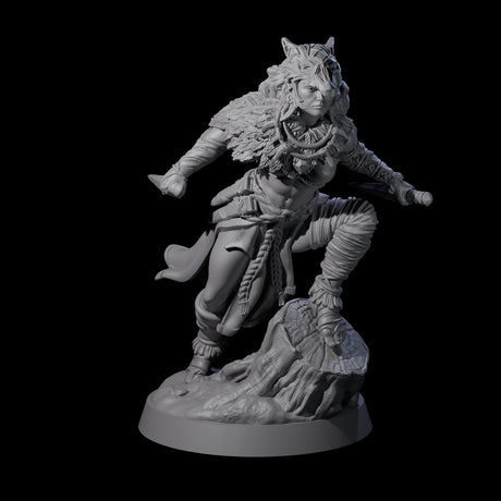 Bold Forest Hunter Miniature for Dungeons and Dragons, Pathfinder or other TTRPGs