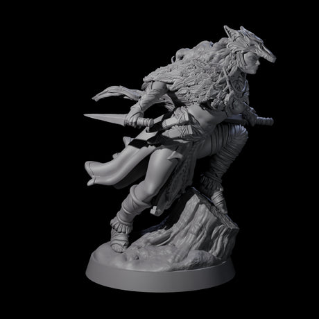 Bold Forest Hunter Miniature for Dungeons and Dragons, Pathfinder or other TTRPGs
