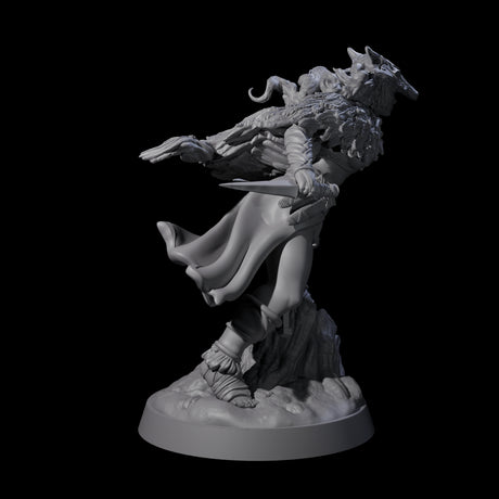 Bold Forest Hunter Miniature for Dungeons and Dragons, Pathfinder or other TTRPGs