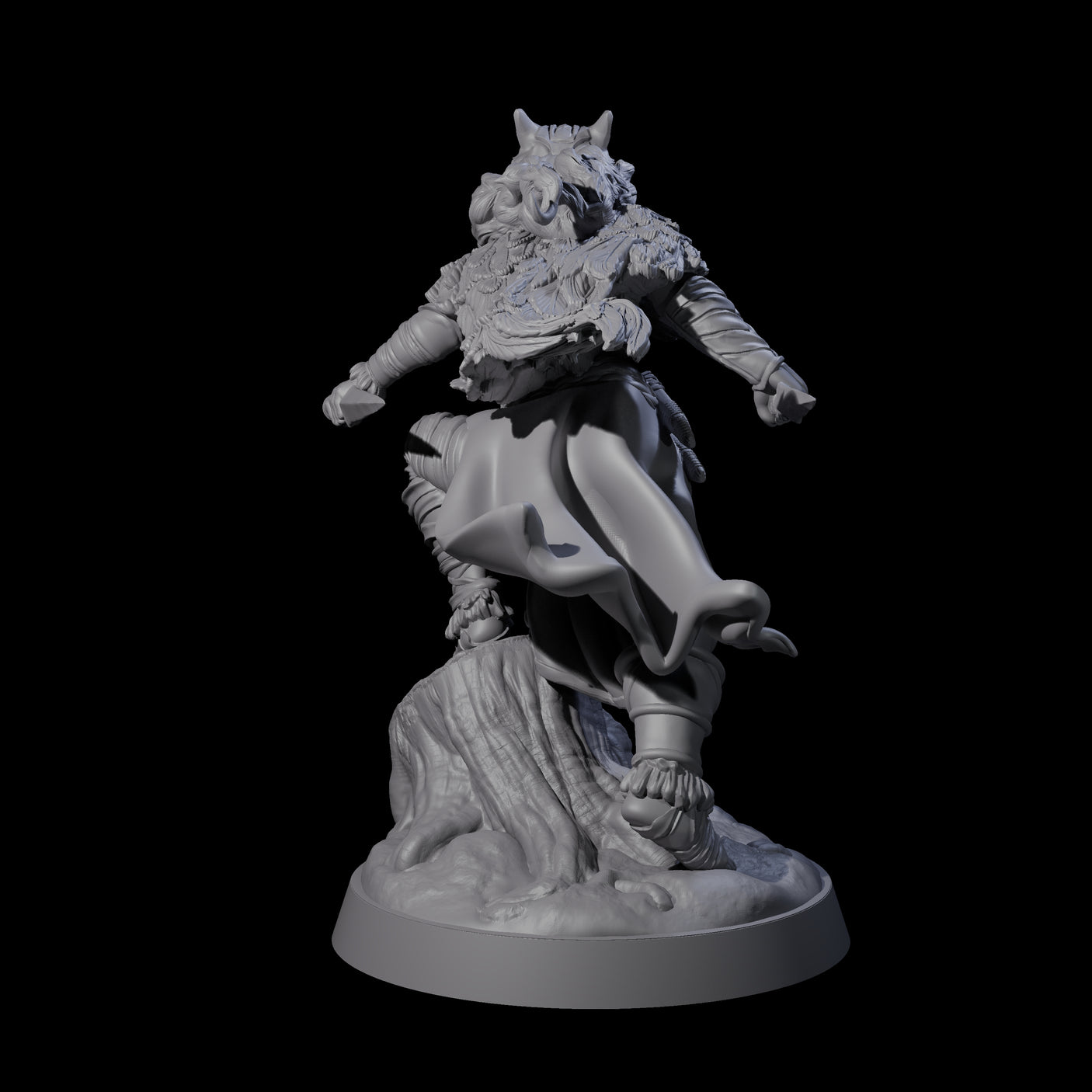 Bold Forest Hunter Miniature for Dungeons and Dragons, Pathfinder or other TTRPGs