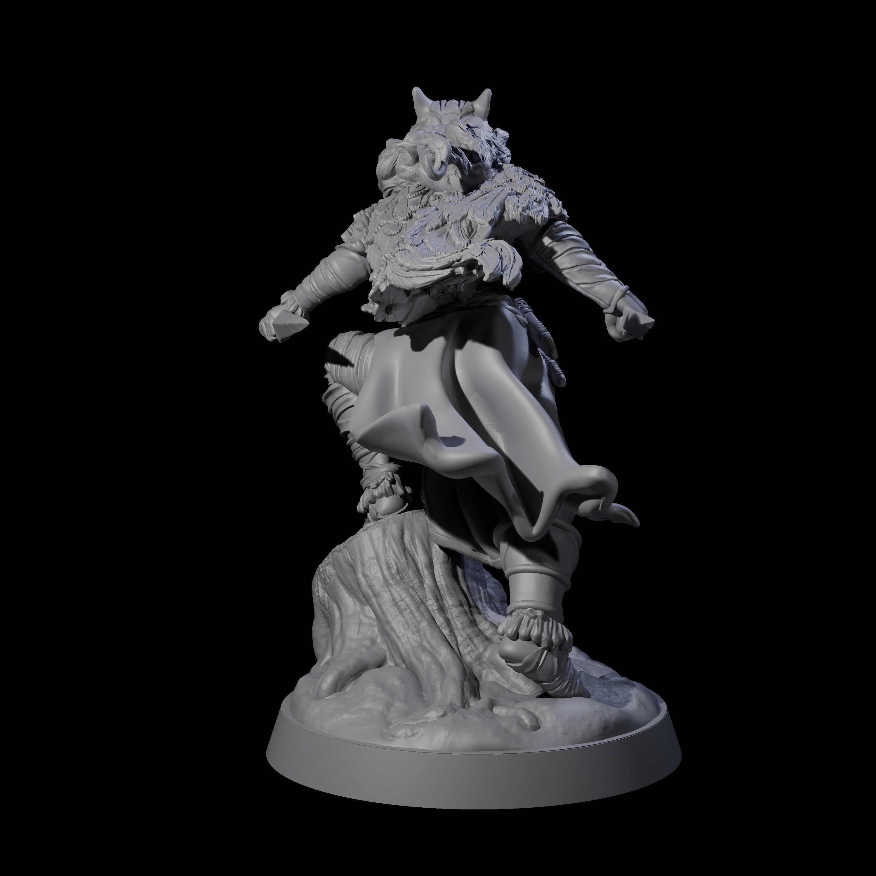Bold Forest Hunter Miniature for Dungeons and Dragons, Pathfinder or other TTRPGs