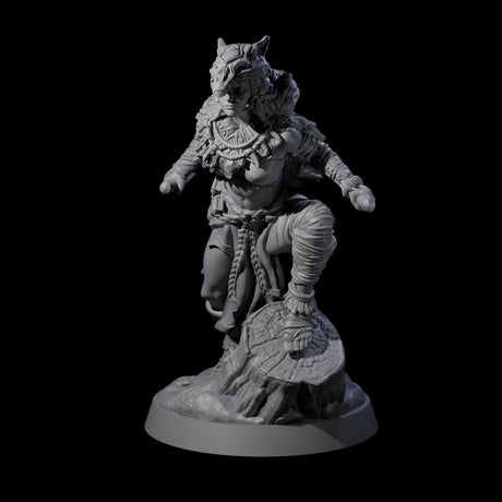 Bold Forest Hunter Miniature for Dungeons and Dragons, Pathfinder or other TTRPGs