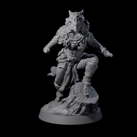 Bold Forest Hunter Miniature for Dungeons and Dragons, Pathfinder or other TTRPGs