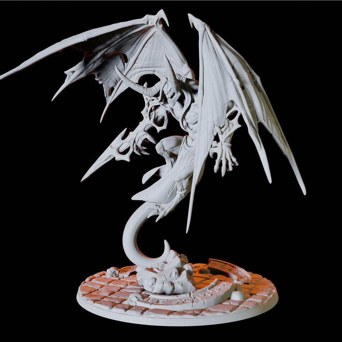 Bone Devil Miniature for Dungeons and Dragons, Pathfinder or other TTRPGs
