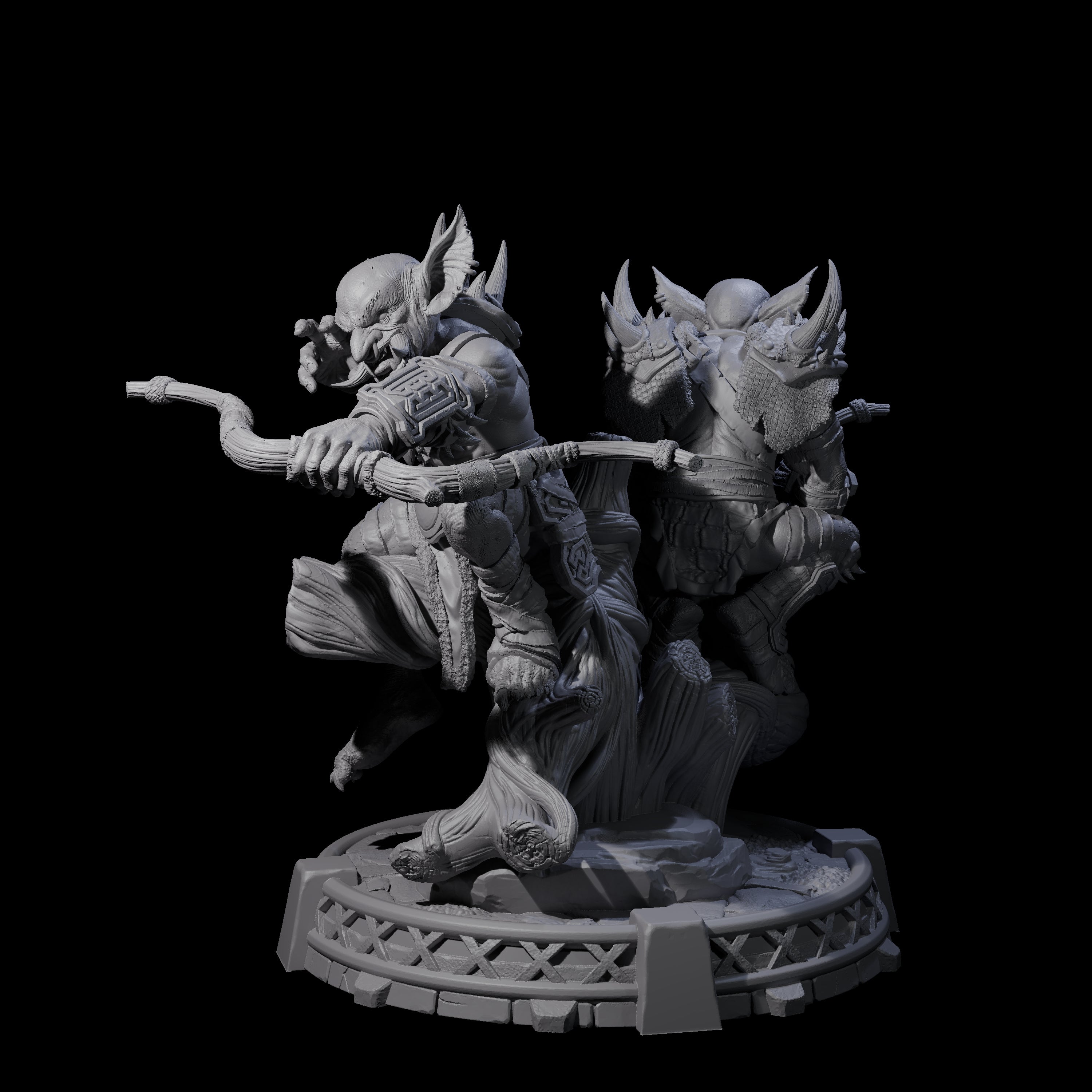 Bonebranch Goblin A Miniature for Dungeons and Dragons, Pathfinder or other TTRPGs