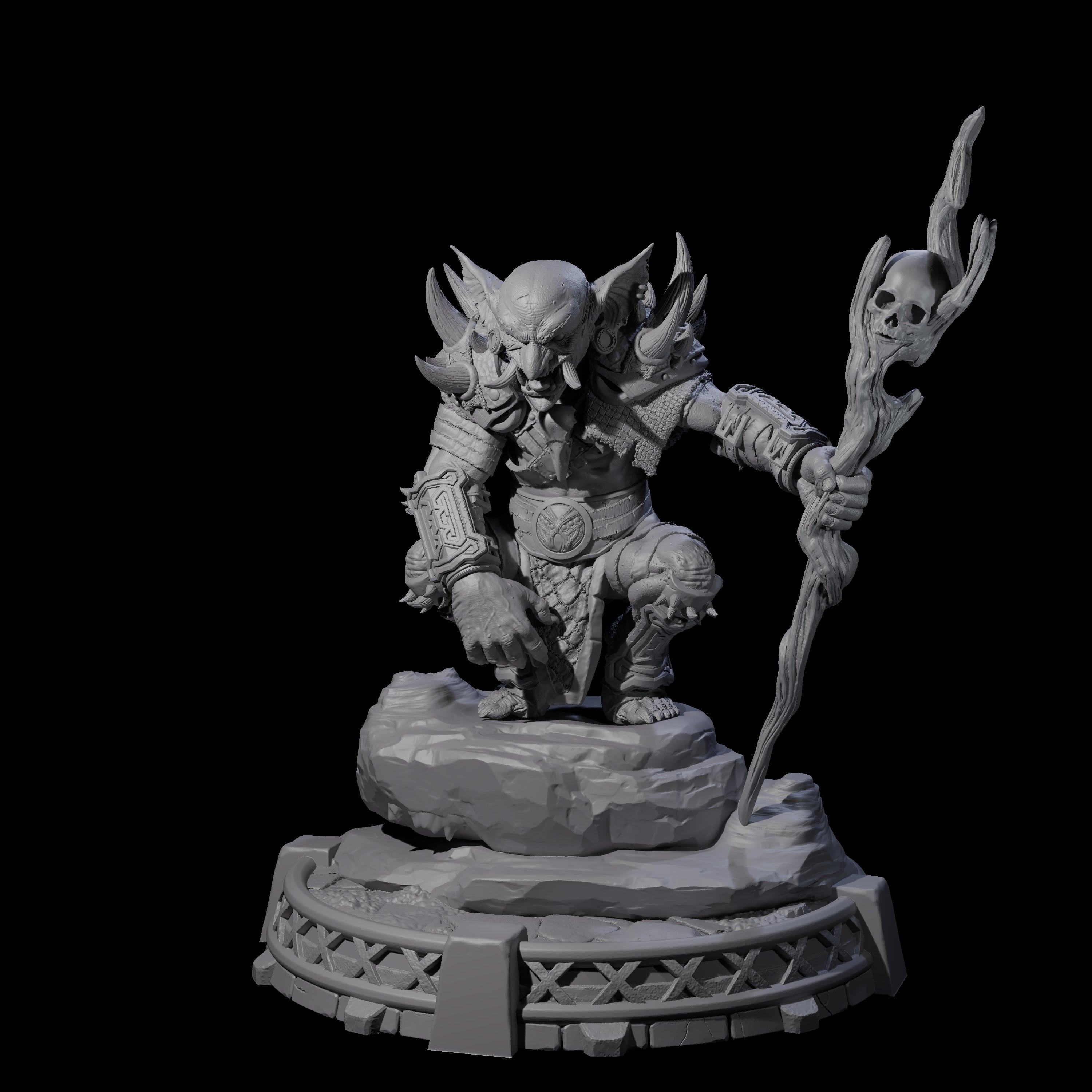 Bonebranch Goblin D Miniature for Dungeons and Dragons, Pathfinder or other TTRPGs