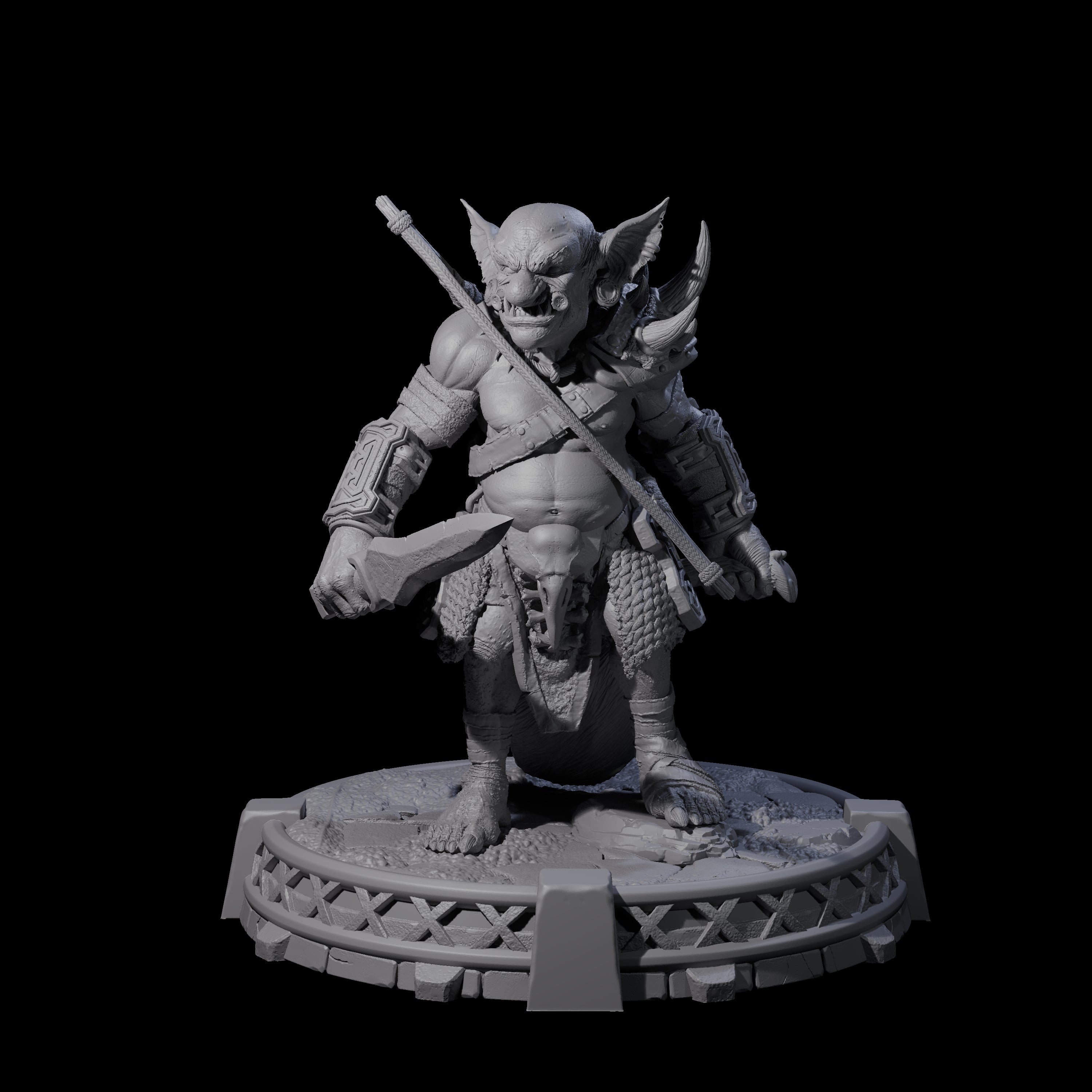 Bonebranch Goblin F Miniature for Dungeons and Dragons, Pathfinder or other TTRPGs