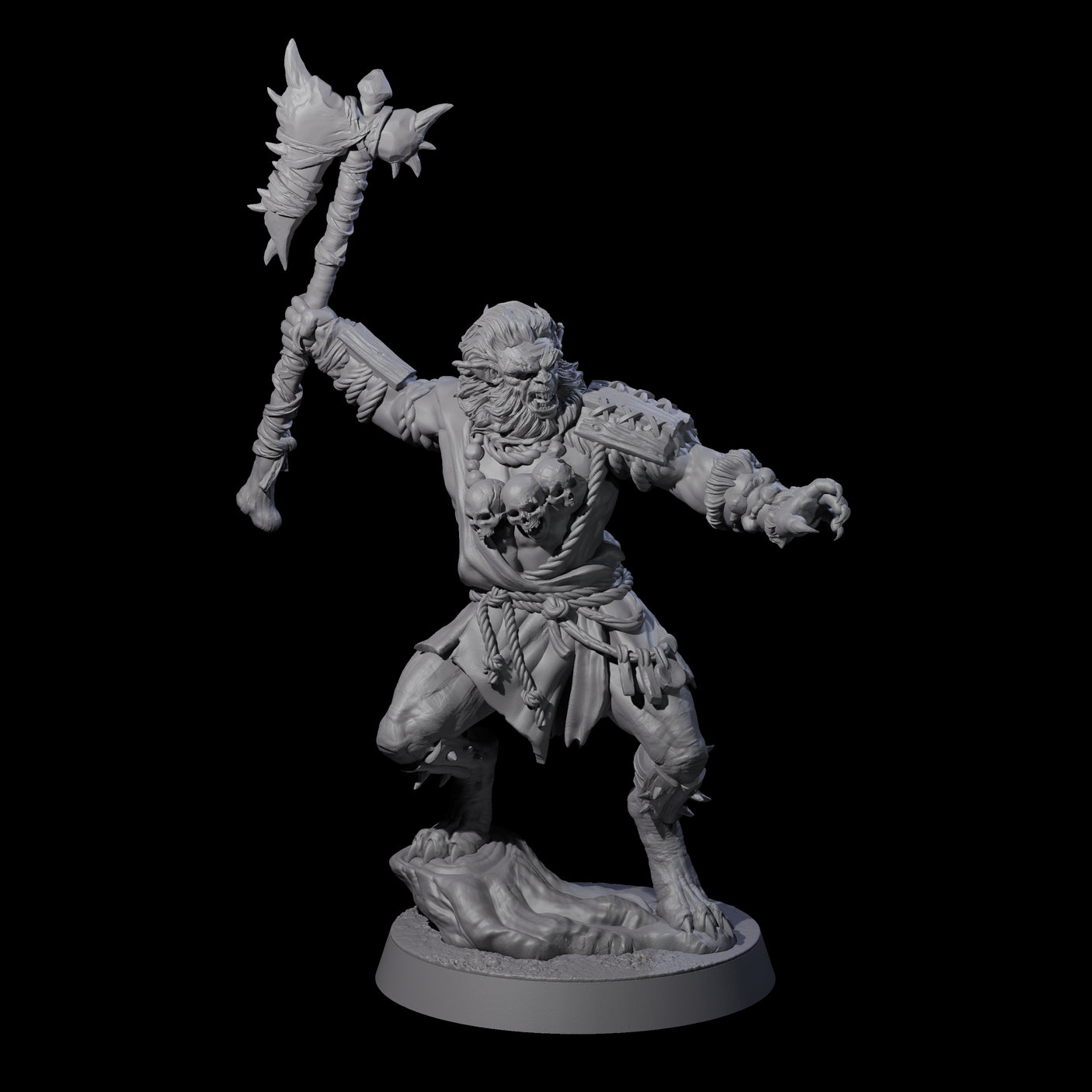Boneshaker Bugbear Miniature for Dungeons and Dragons, Pathfinder or other TTRPGs
