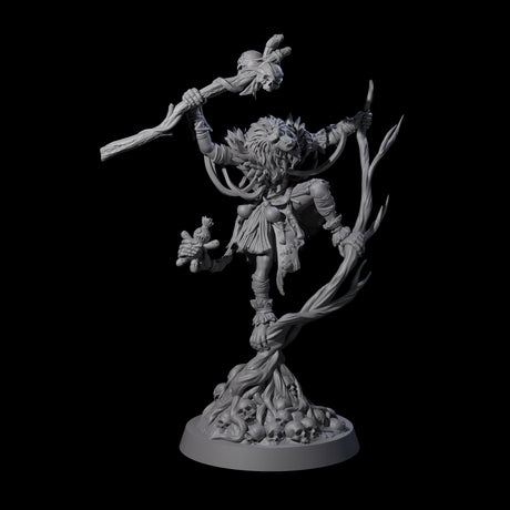 Bonkers Hadozee Druid Miniature for Dungeons and Dragons, Pathfinder or other TTRPGs
