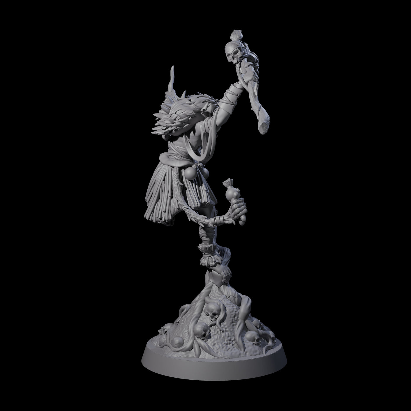 Bonkers Hadozee Druid Miniature for Dungeons and Dragons, Pathfinder or other TTRPGs