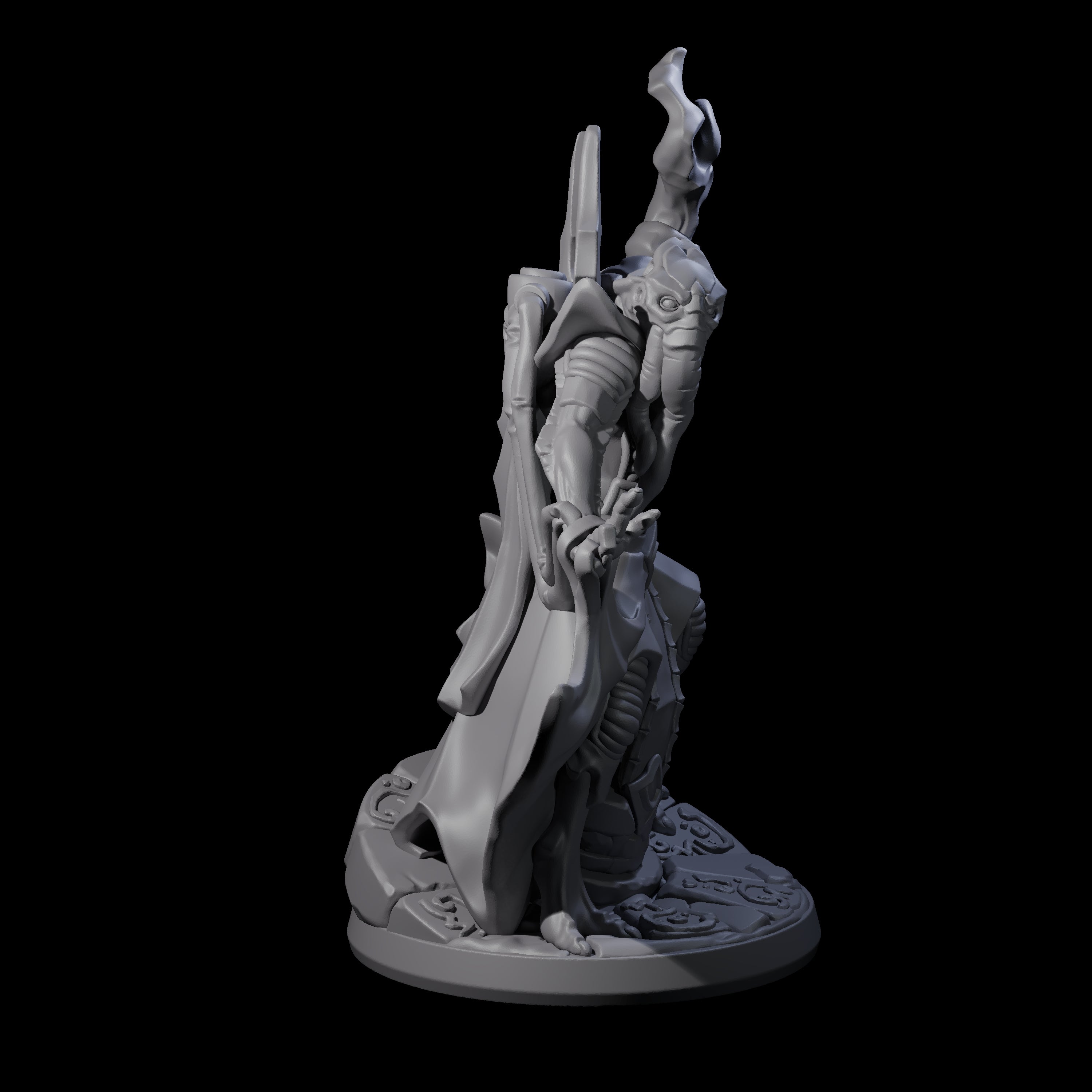 Bony Mind Flayer A Miniature for Dungeons and Dragons, Pathfinder or other TTRPGs