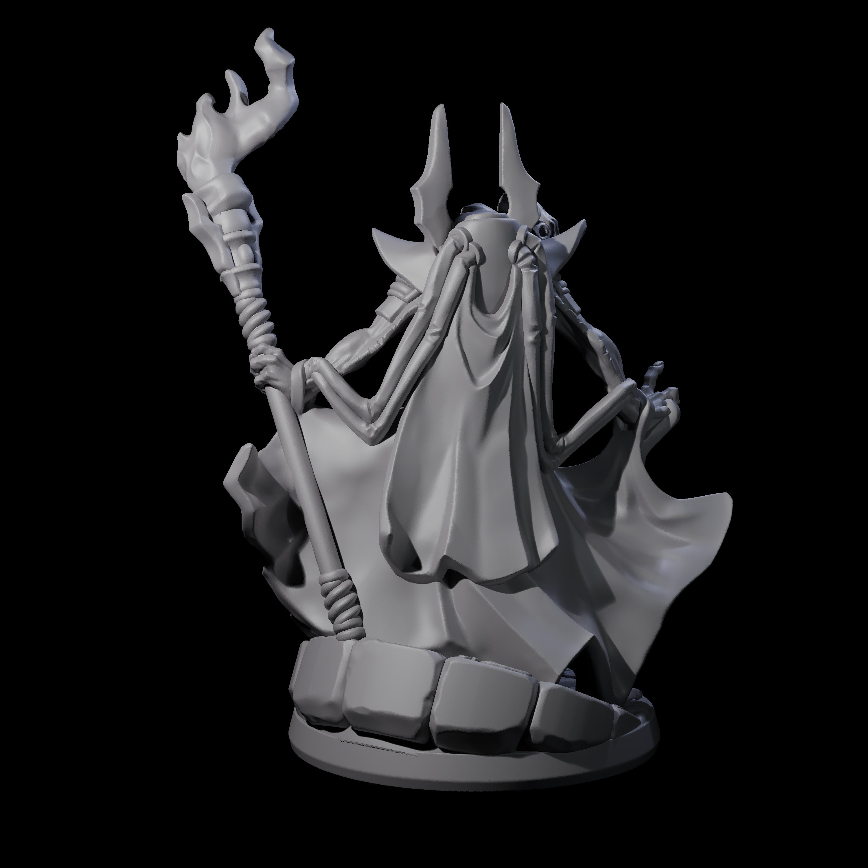 Bony Mind Flayer A Miniature for Dungeons and Dragons, Pathfinder or other TTRPGs