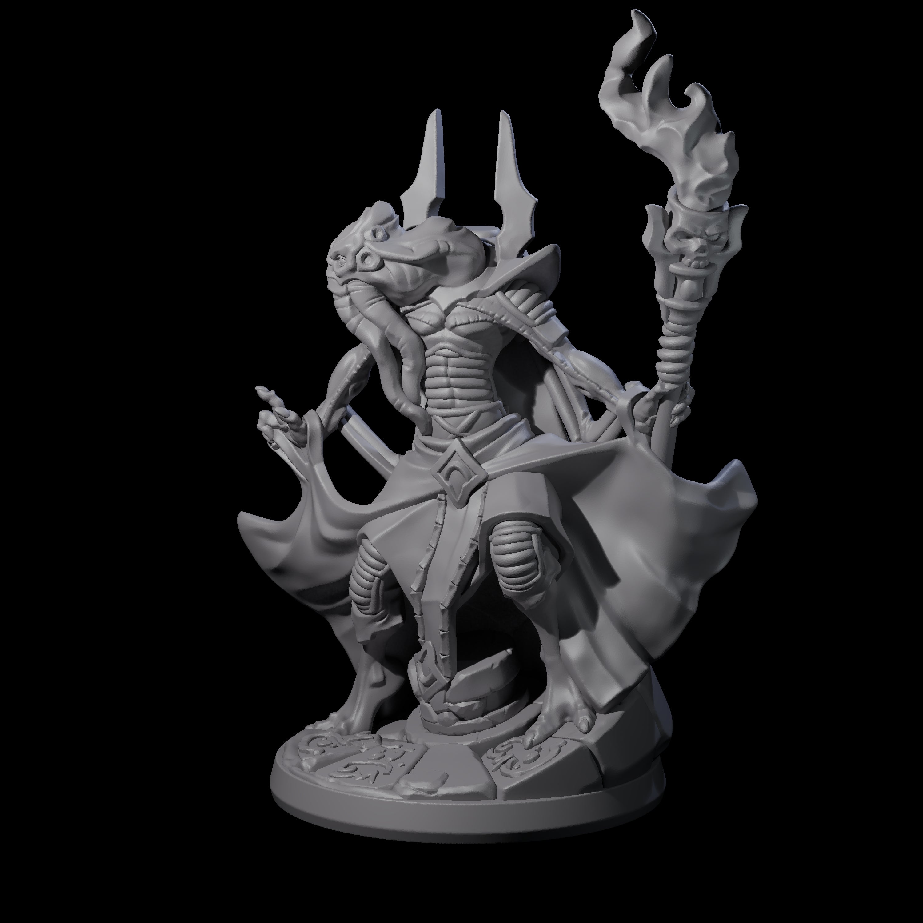 Bony Mind Flayer A Miniature for Dungeons and Dragons, Pathfinder or other TTRPGs