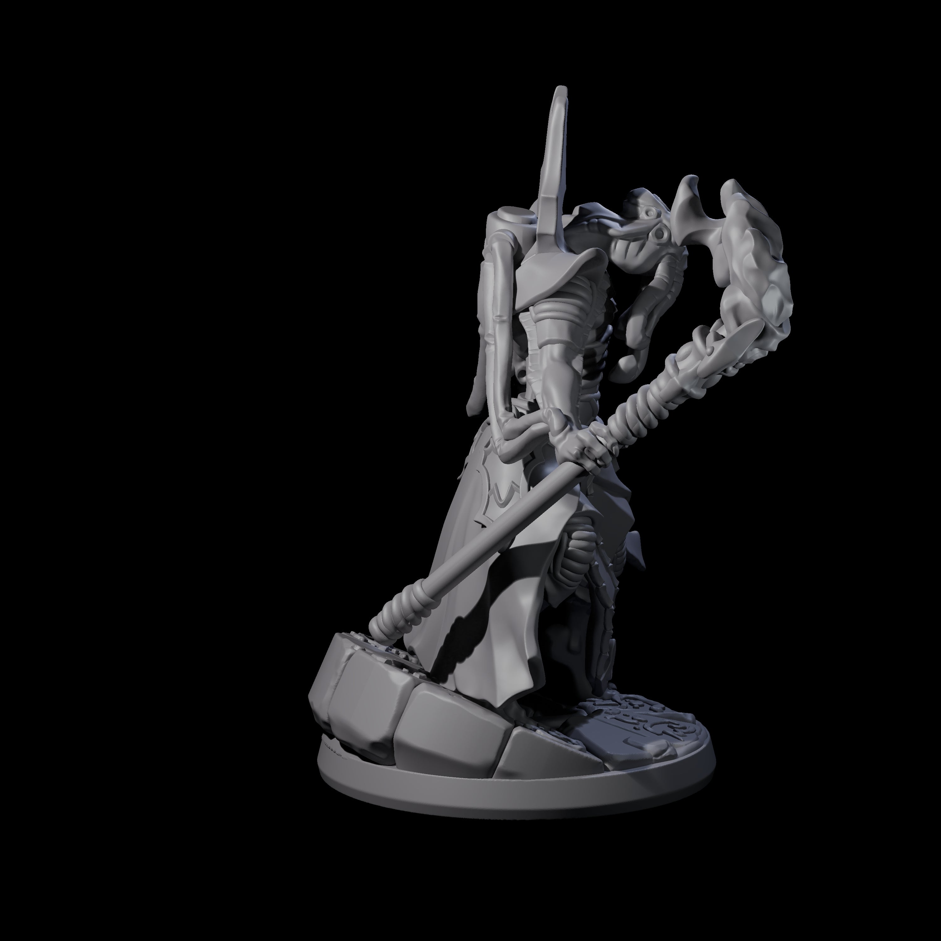 Bony Mind Flayer A Miniature for Dungeons and Dragons, Pathfinder or other TTRPGs