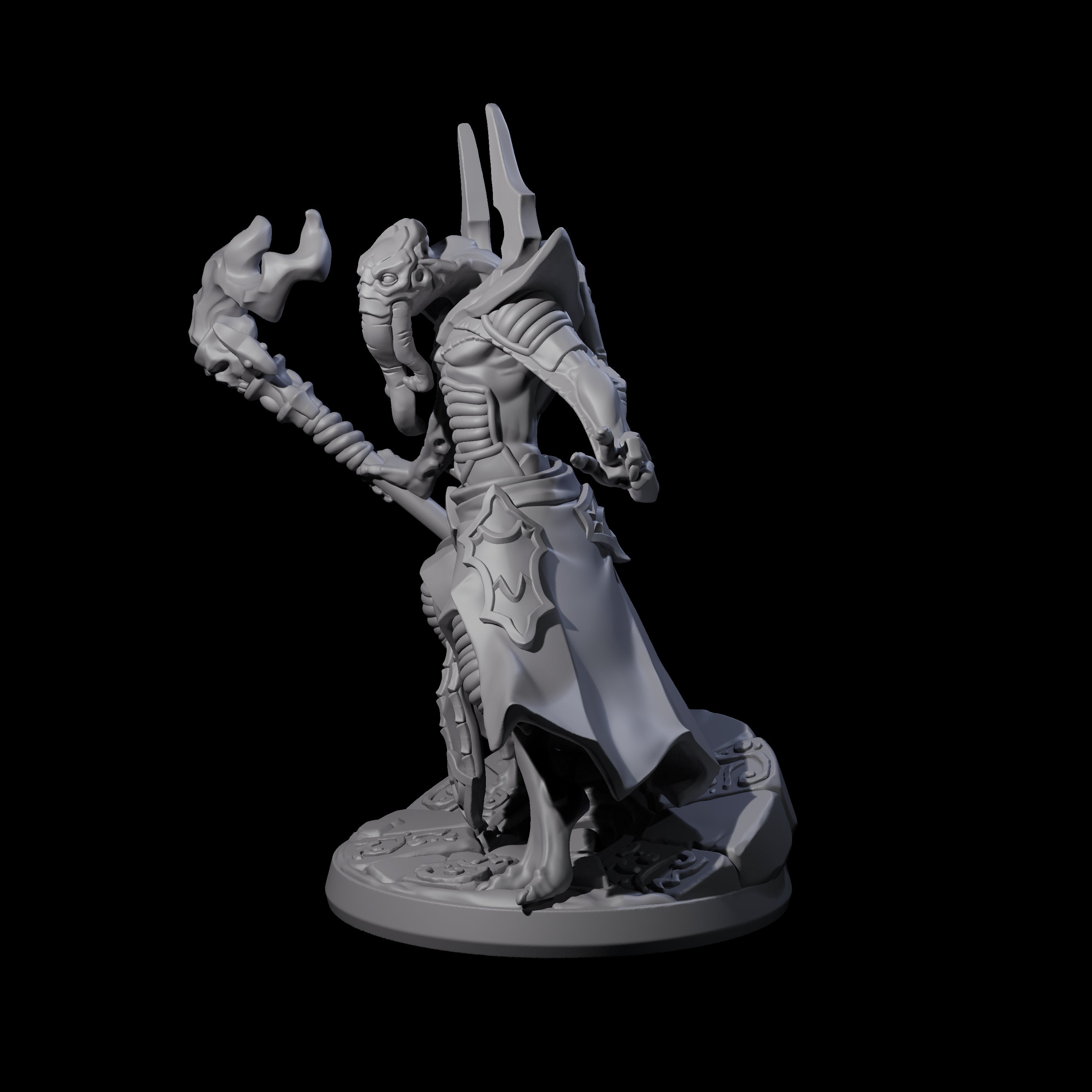 Bony Mind Flayer A Miniature for Dungeons and Dragons, Pathfinder or other TTRPGs