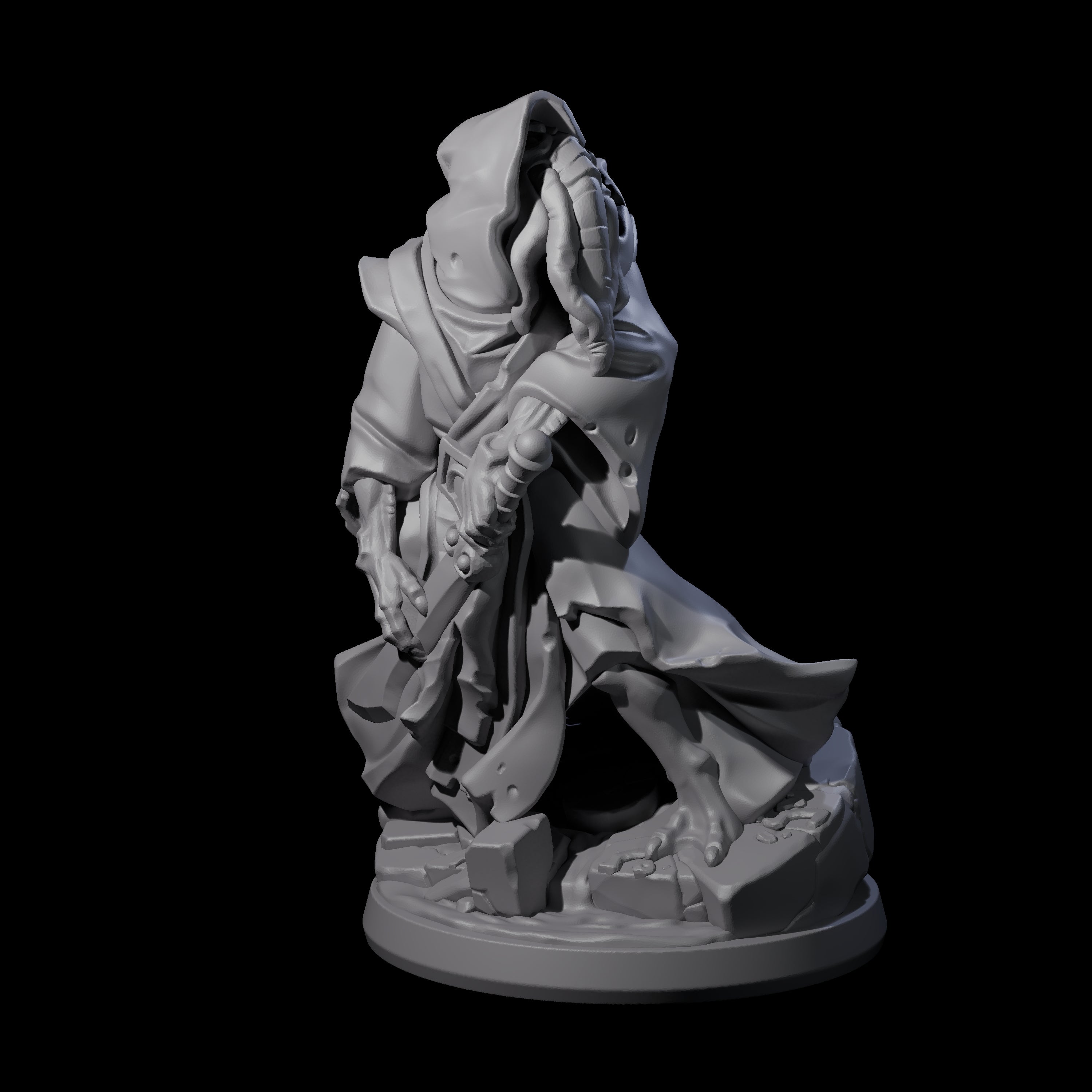 Bony Mind Flayer B Miniature for Dungeons and Dragons, Pathfinder or other TTRPGs