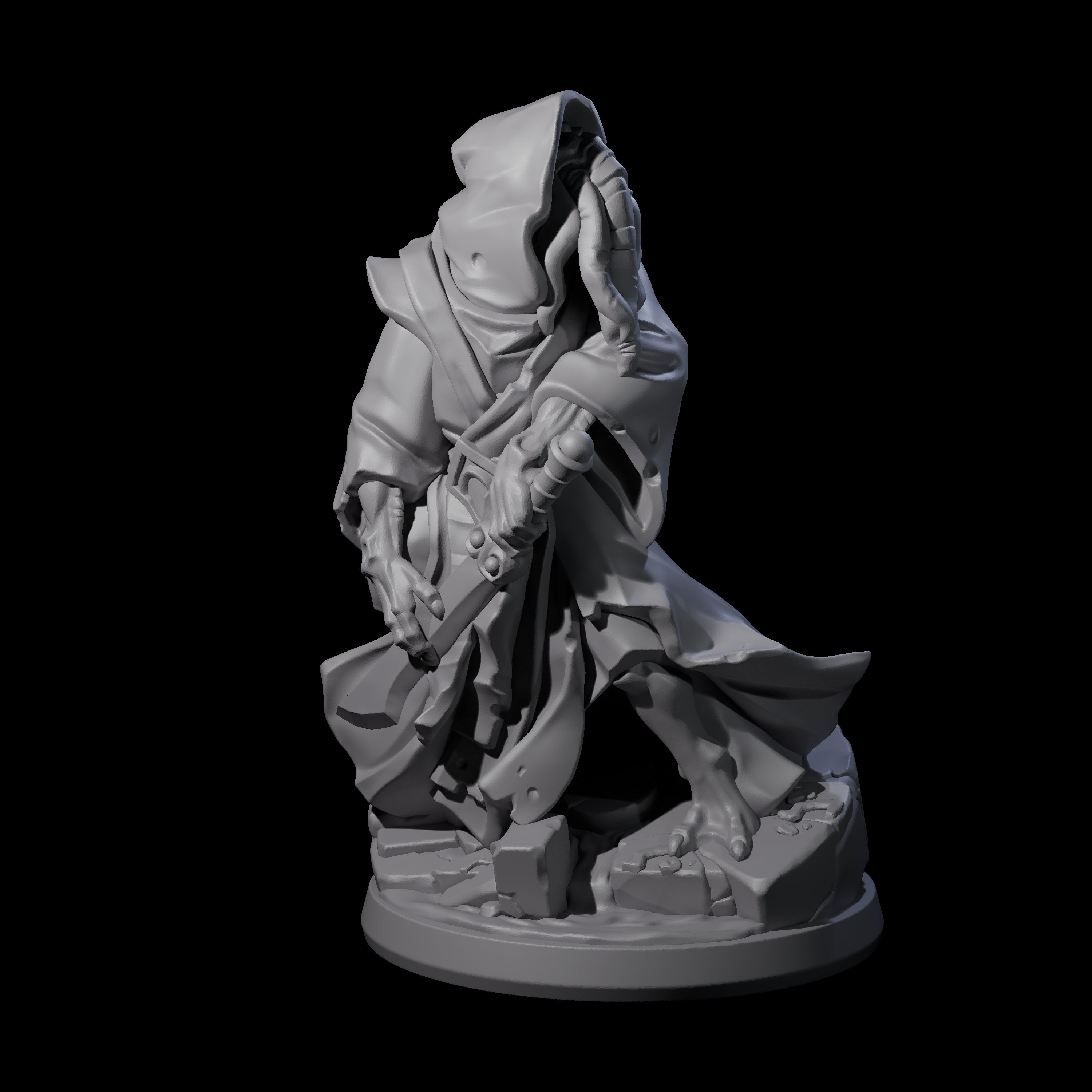 Bony Mind Flayer B Miniature for Dungeons and Dragons, Pathfinder or other TTRPGs