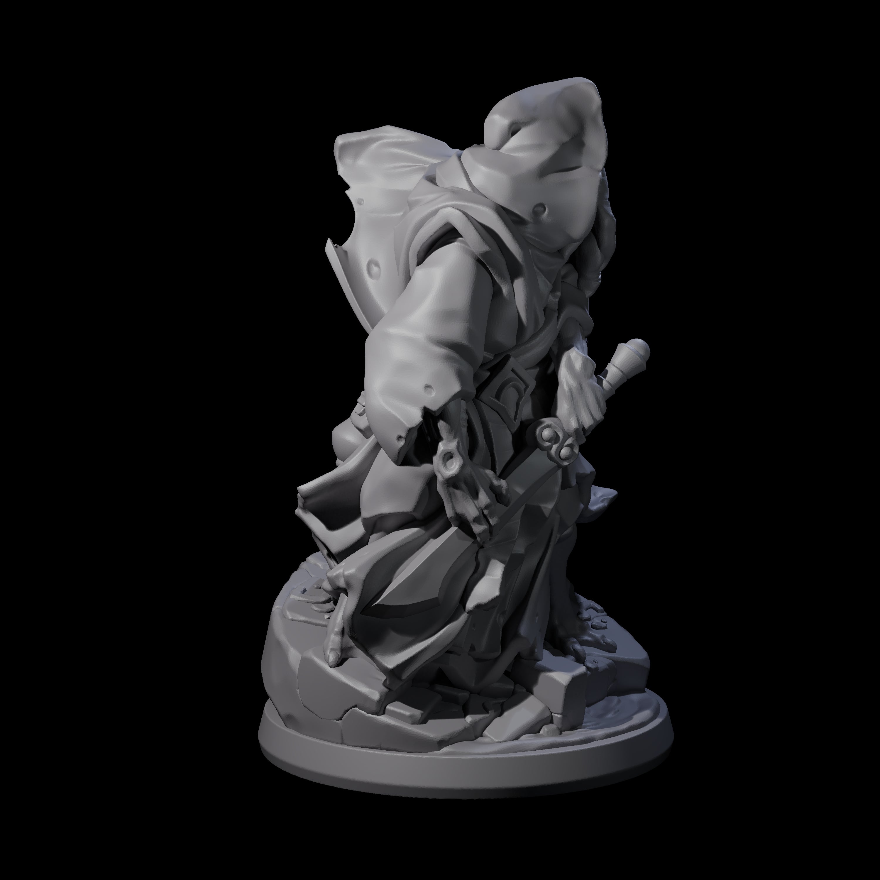 Bony Mind Flayer B Miniature for Dungeons and Dragons, Pathfinder or other TTRPGs