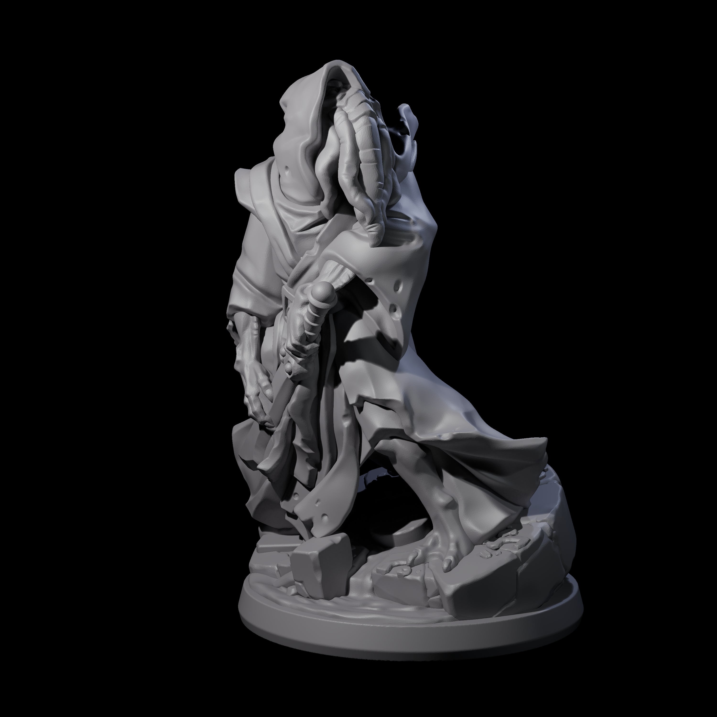 Bony Mind Flayer B Miniature for Dungeons and Dragons, Pathfinder or other TTRPGs