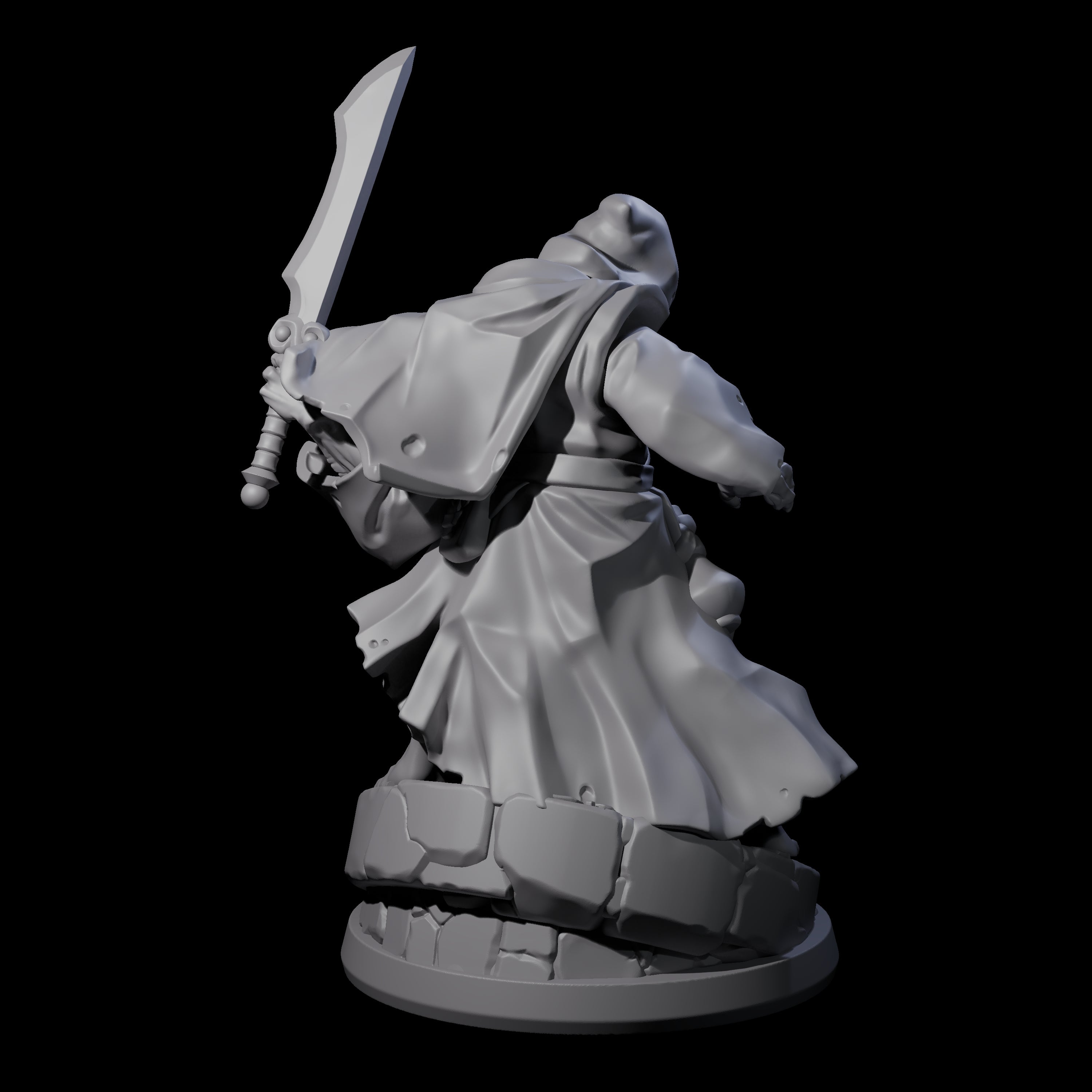 Bony Mind Flayer B Miniature for Dungeons and Dragons, Pathfinder or other TTRPGs