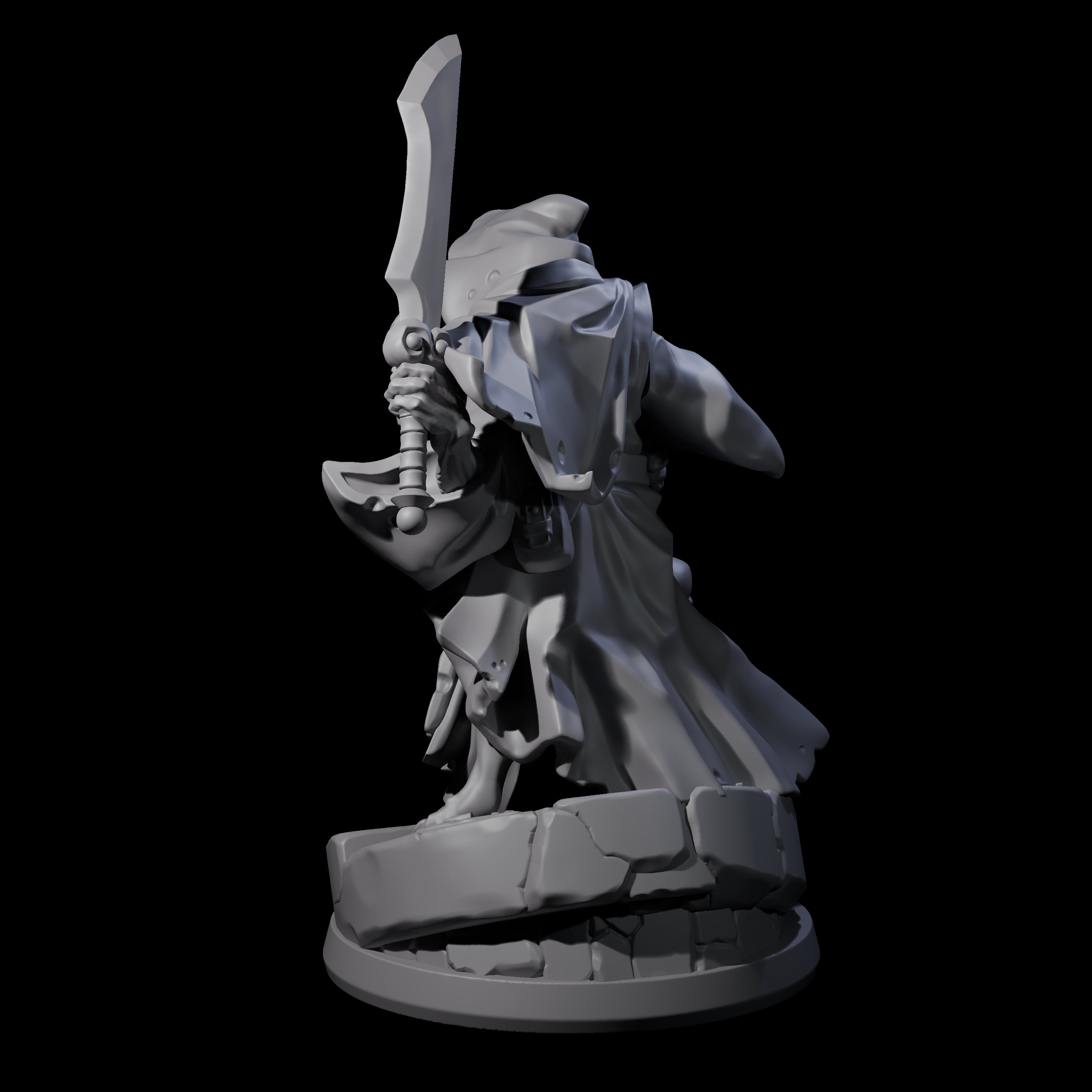 Bony Mind Flayer B Miniature for Dungeons and Dragons, Pathfinder or other TTRPGs