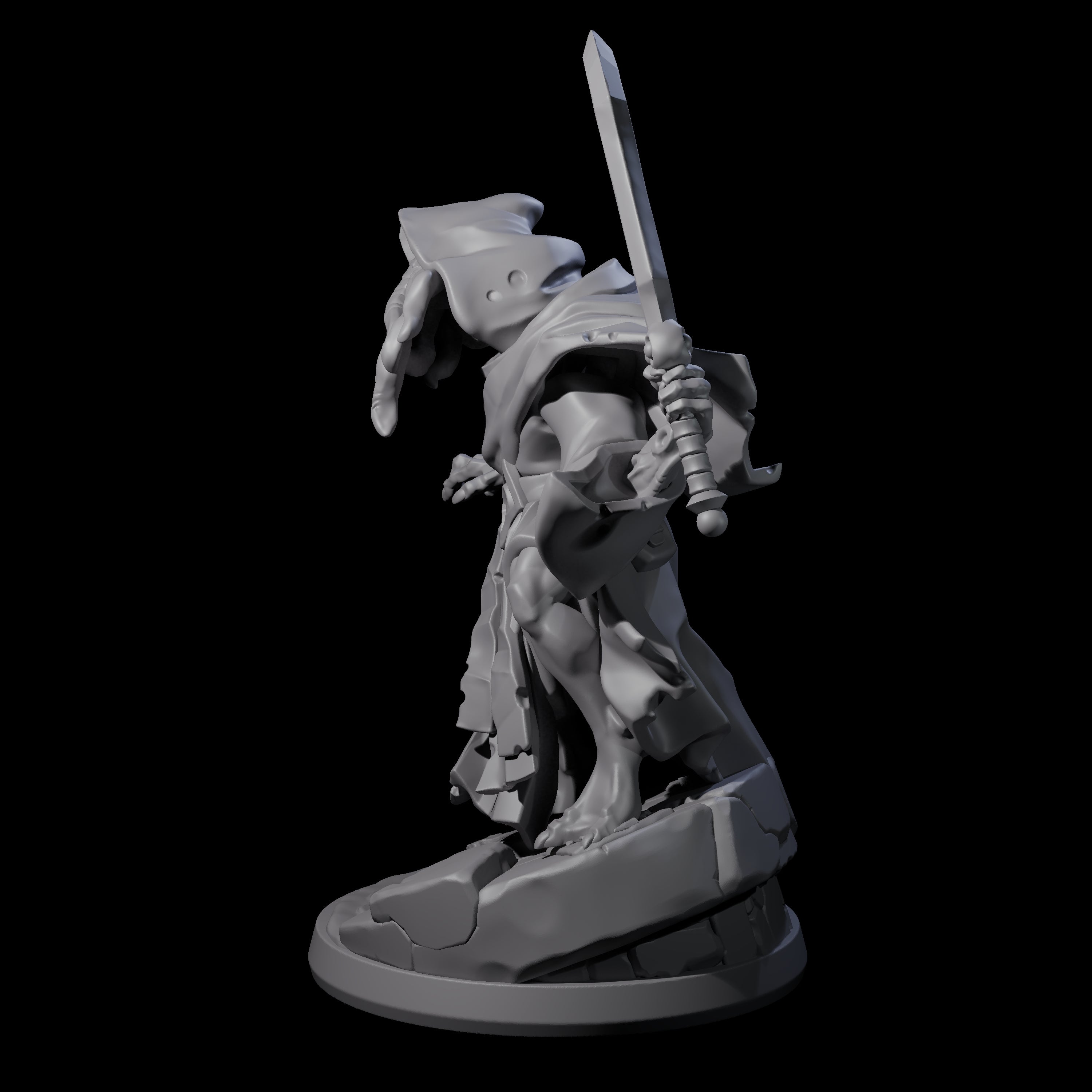 Bony Mind Flayer B Miniature for Dungeons and Dragons, Pathfinder or other TTRPGs