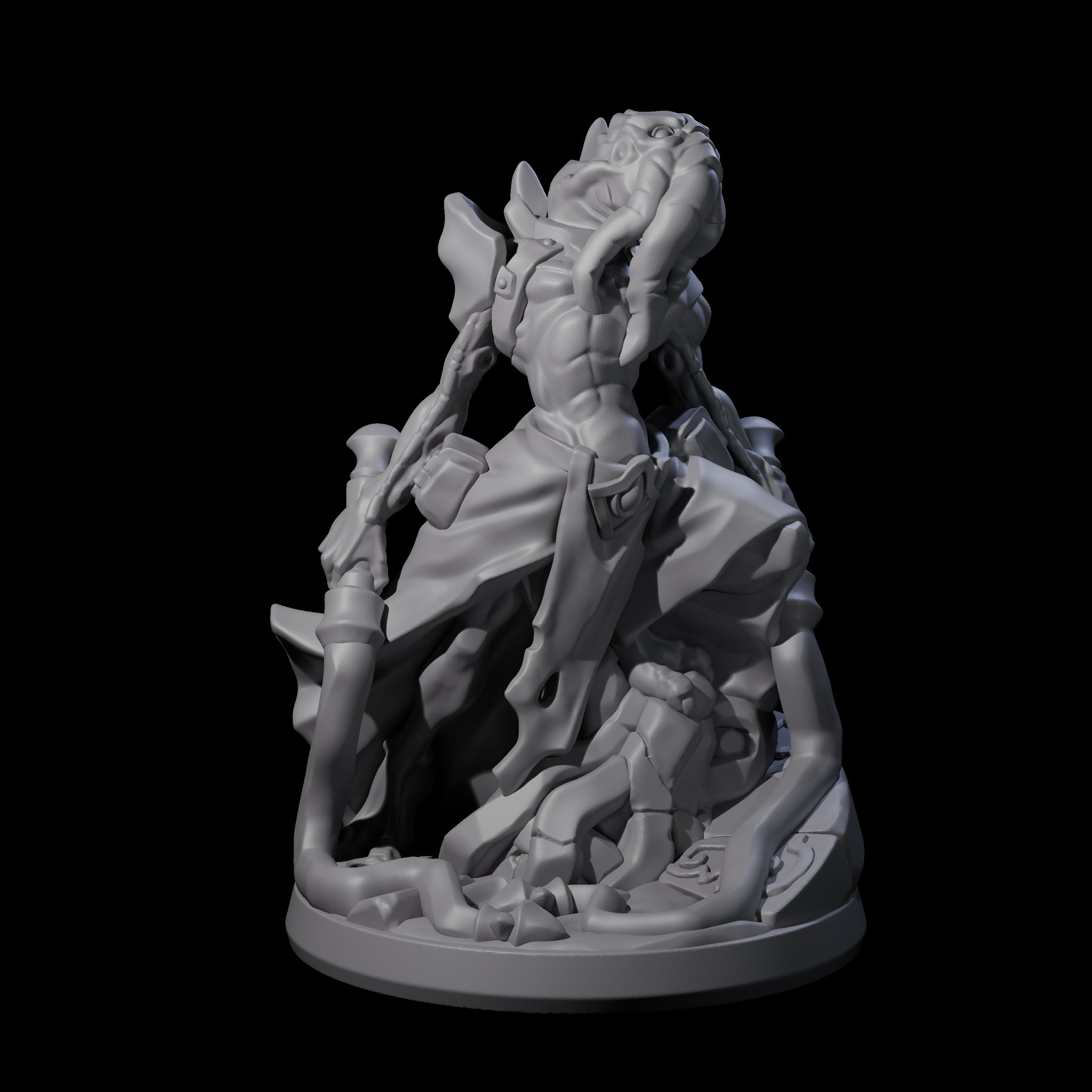 Bony Mind Flayer C Miniature for Dungeons and Dragons, Pathfinder or other TTRPGs