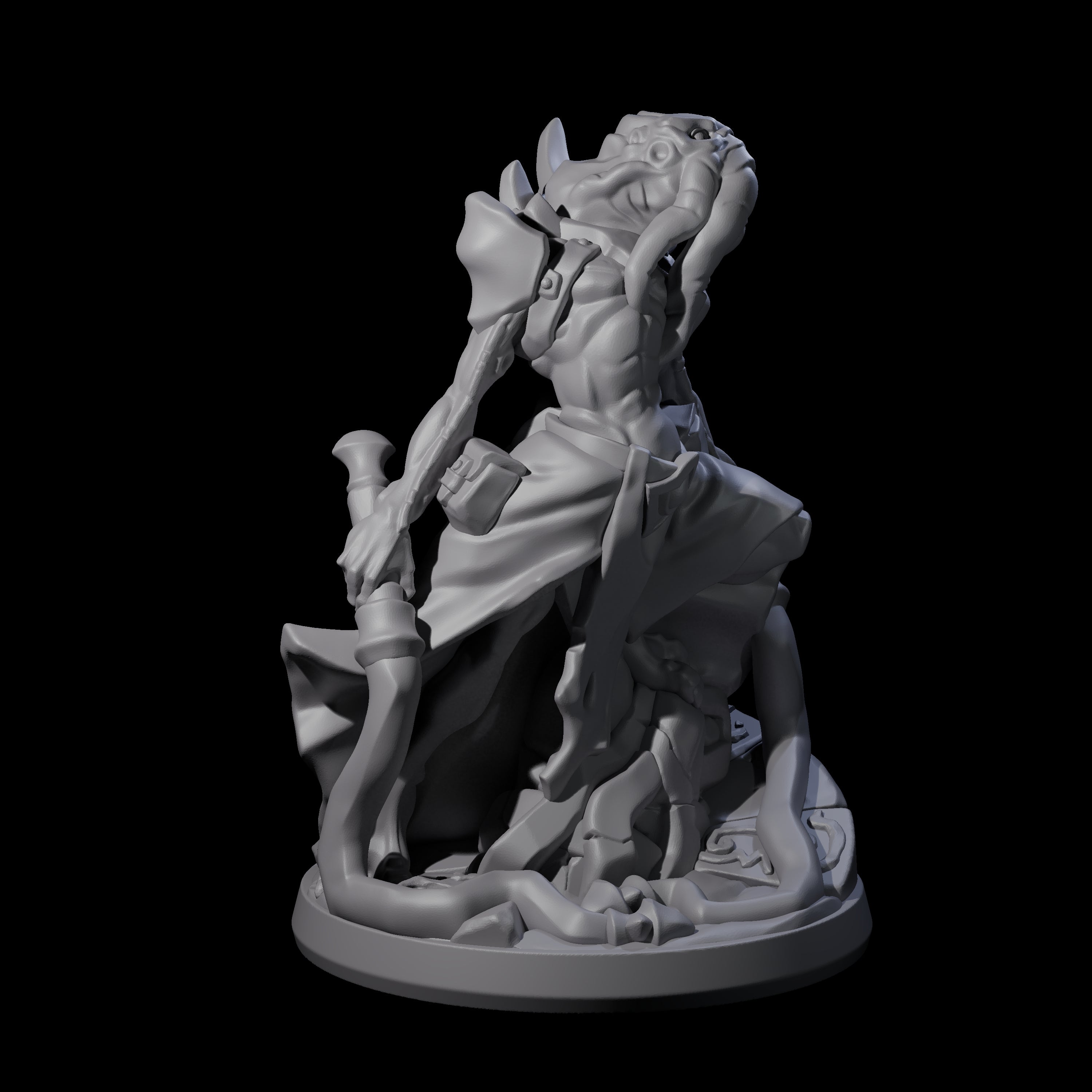 Bony Mind Flayer C Miniature for Dungeons and Dragons, Pathfinder or other TTRPGs