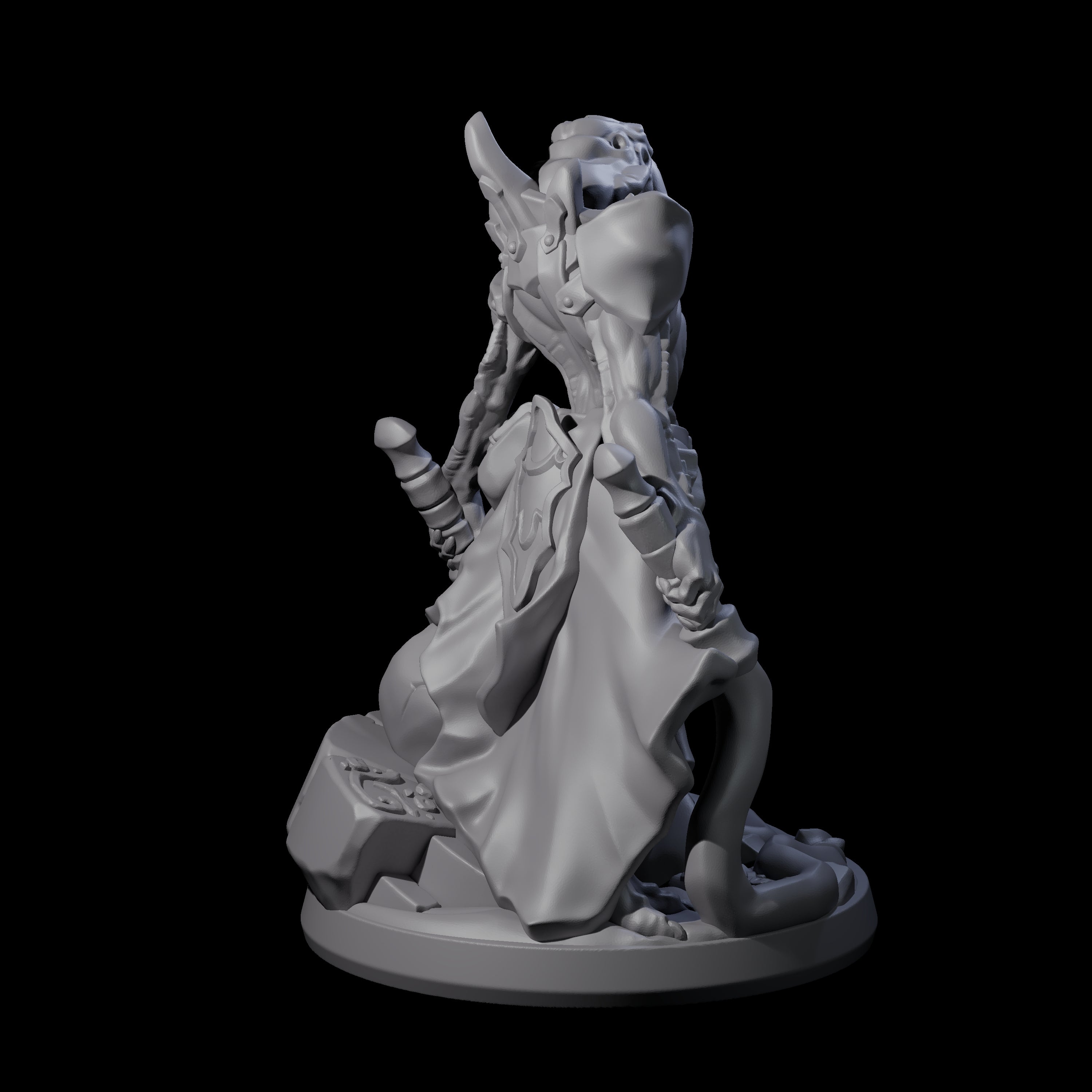 Bony Mind Flayer C Miniature for Dungeons and Dragons, Pathfinder or other TTRPGs