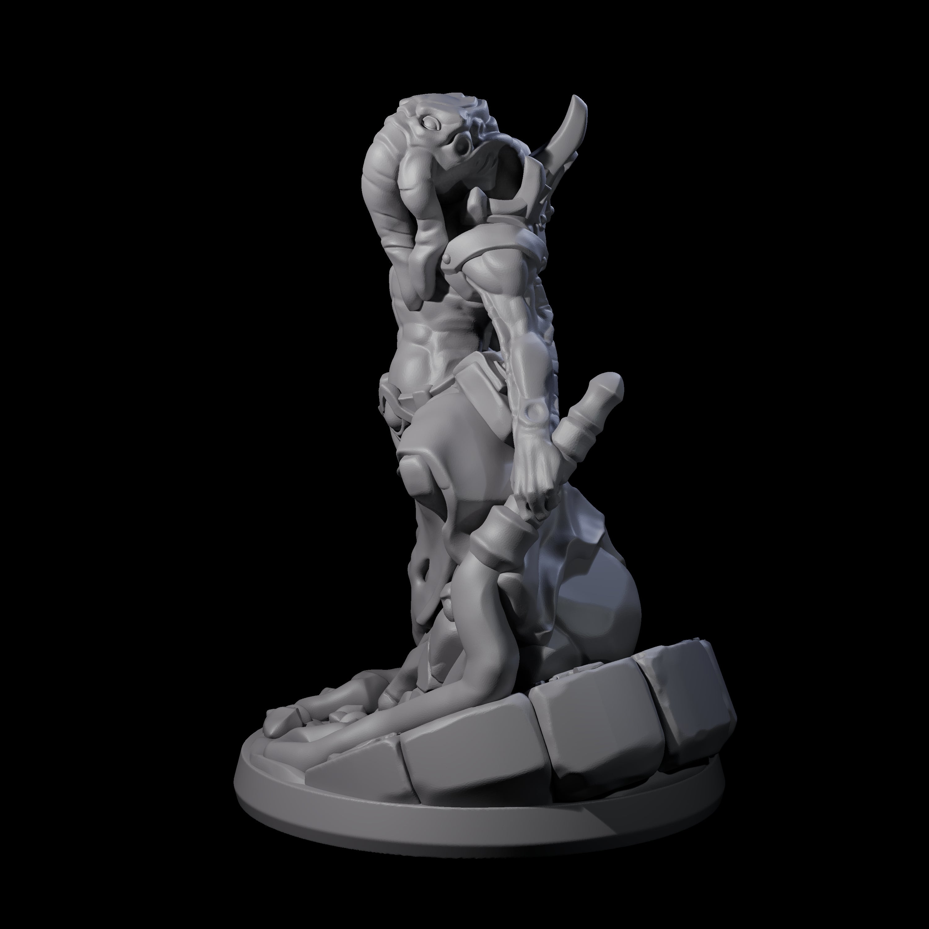 Bony Mind Flayer C Miniature for Dungeons and Dragons, Pathfinder or other TTRPGs