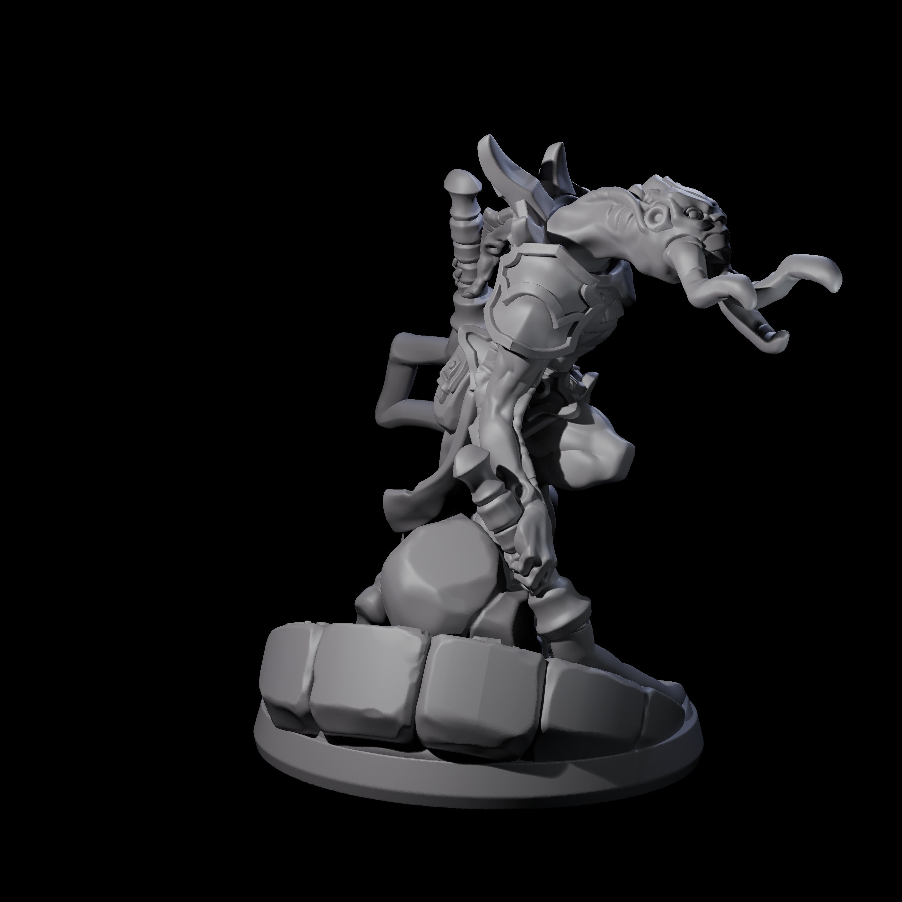 Bony Mind Flayer C Miniature for Dungeons and Dragons, Pathfinder or other TTRPGs