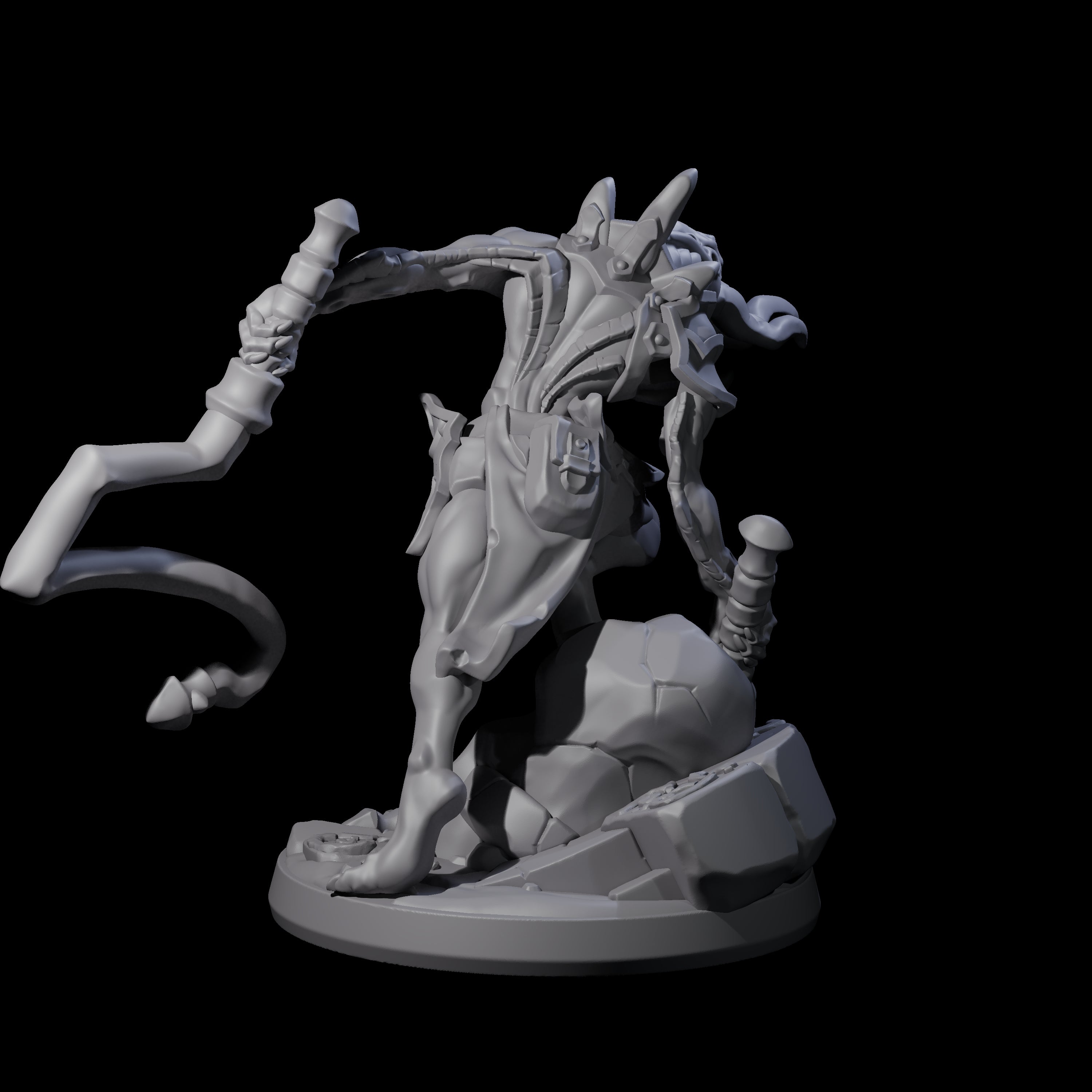 Bony Mind Flayer C Miniature for Dungeons and Dragons, Pathfinder or other TTRPGs